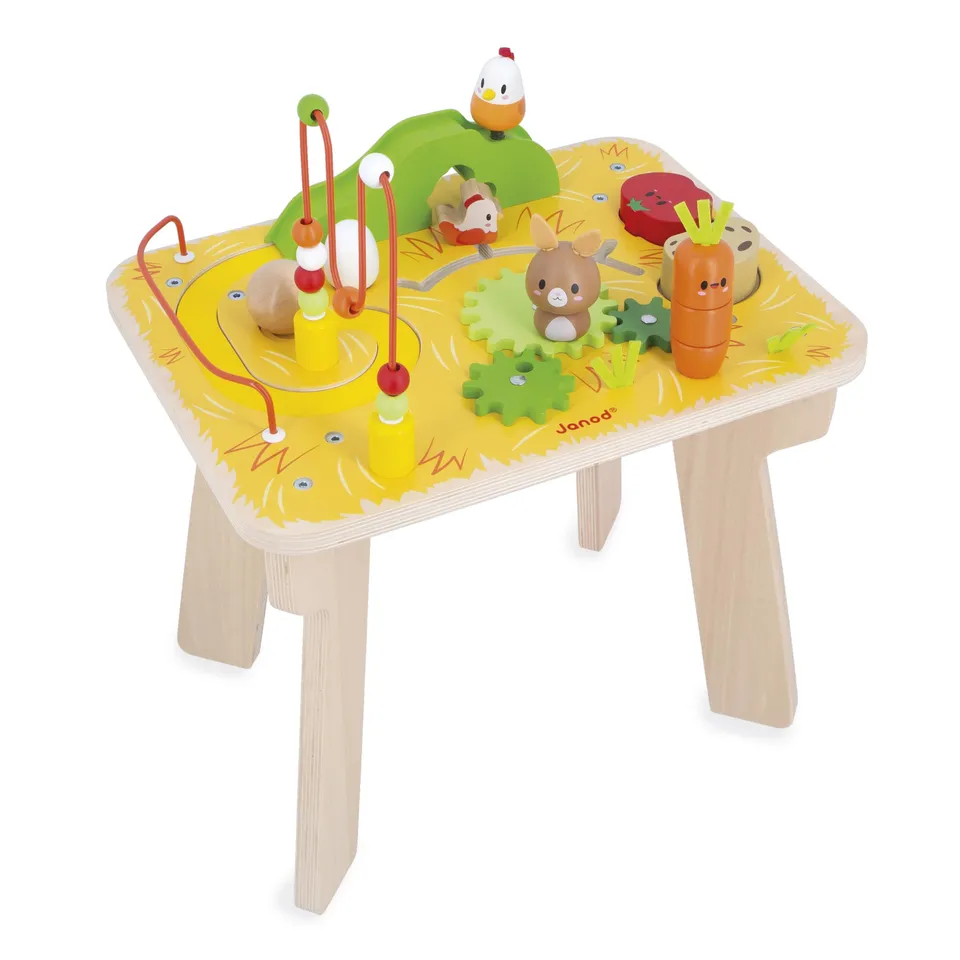janod-table-d-activit-s-en-bois-ferme-8-activit-s-plateau-32-cm-j03321 image 1