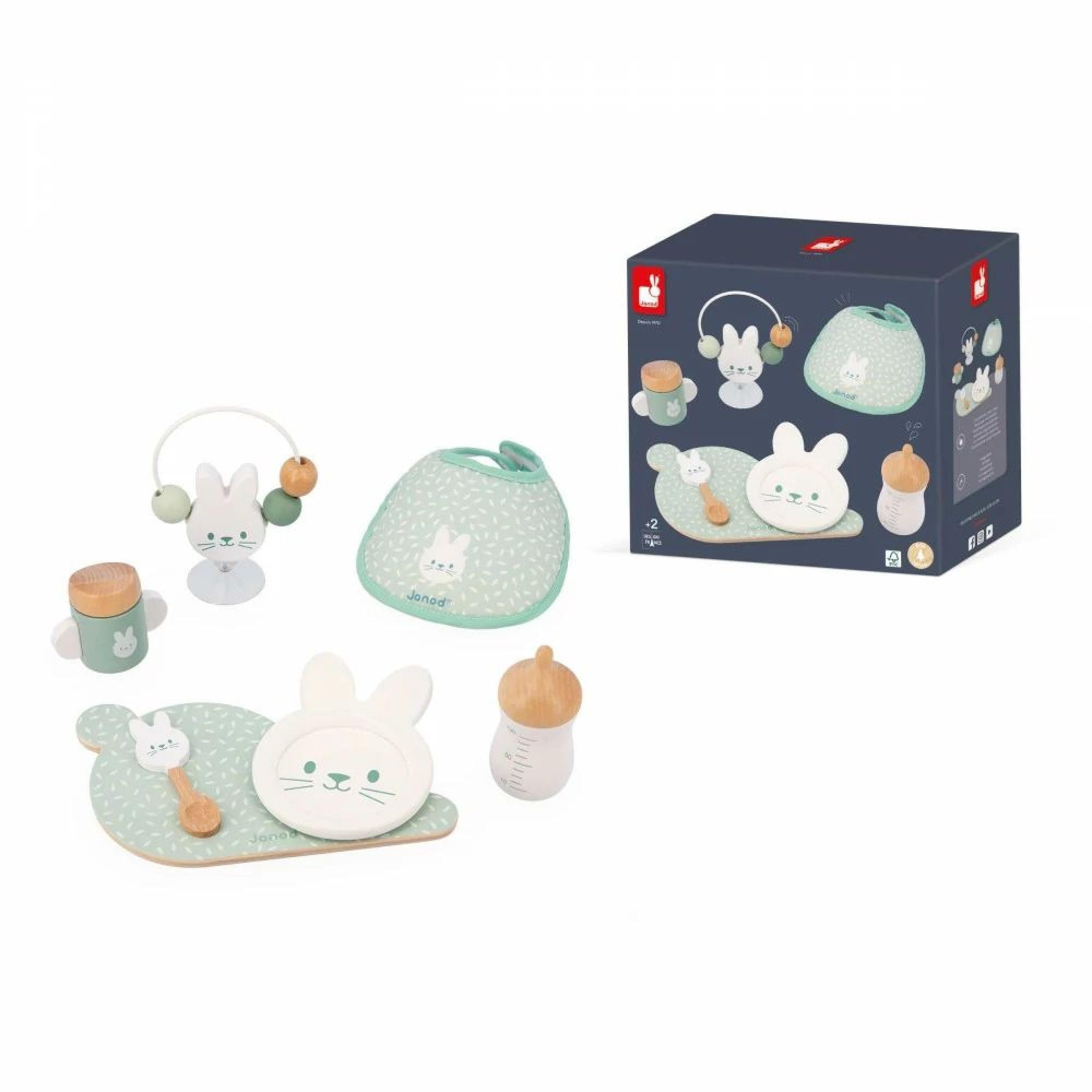 janod-zen-set-d-jeuner-et-bavoir-lapin-jouet-d-imitation-poupon-7-accessoires-en image 6