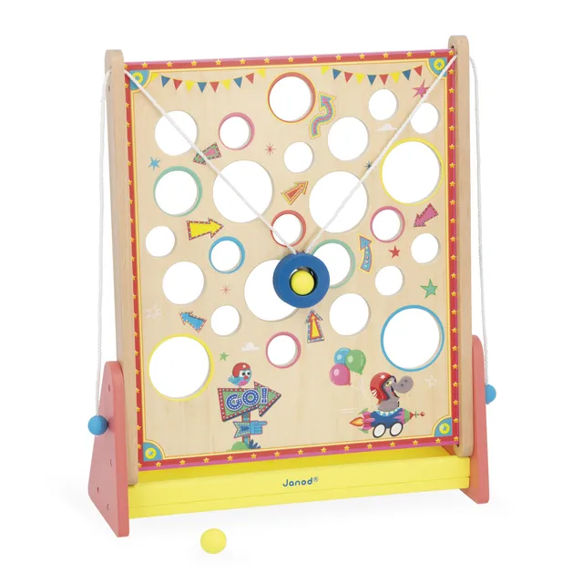 janod-applepop-j03369-jeu-d-adresse-vertical-challenge-parcours-de-billes image 1