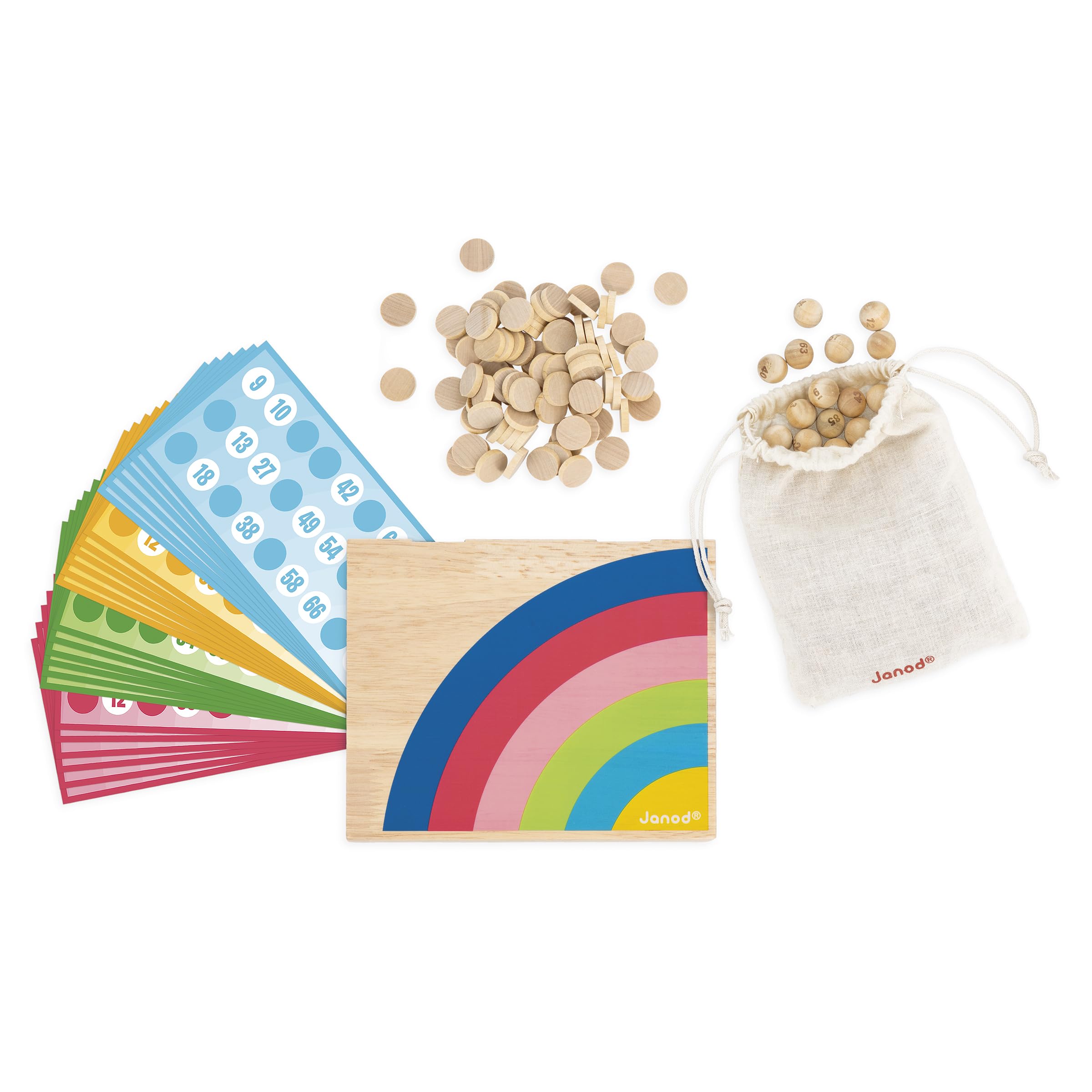 janod-mon-premier-bingo-jeu-de-loto-traditionnel-90-boules-48-cartes-90-pions-bo image 3