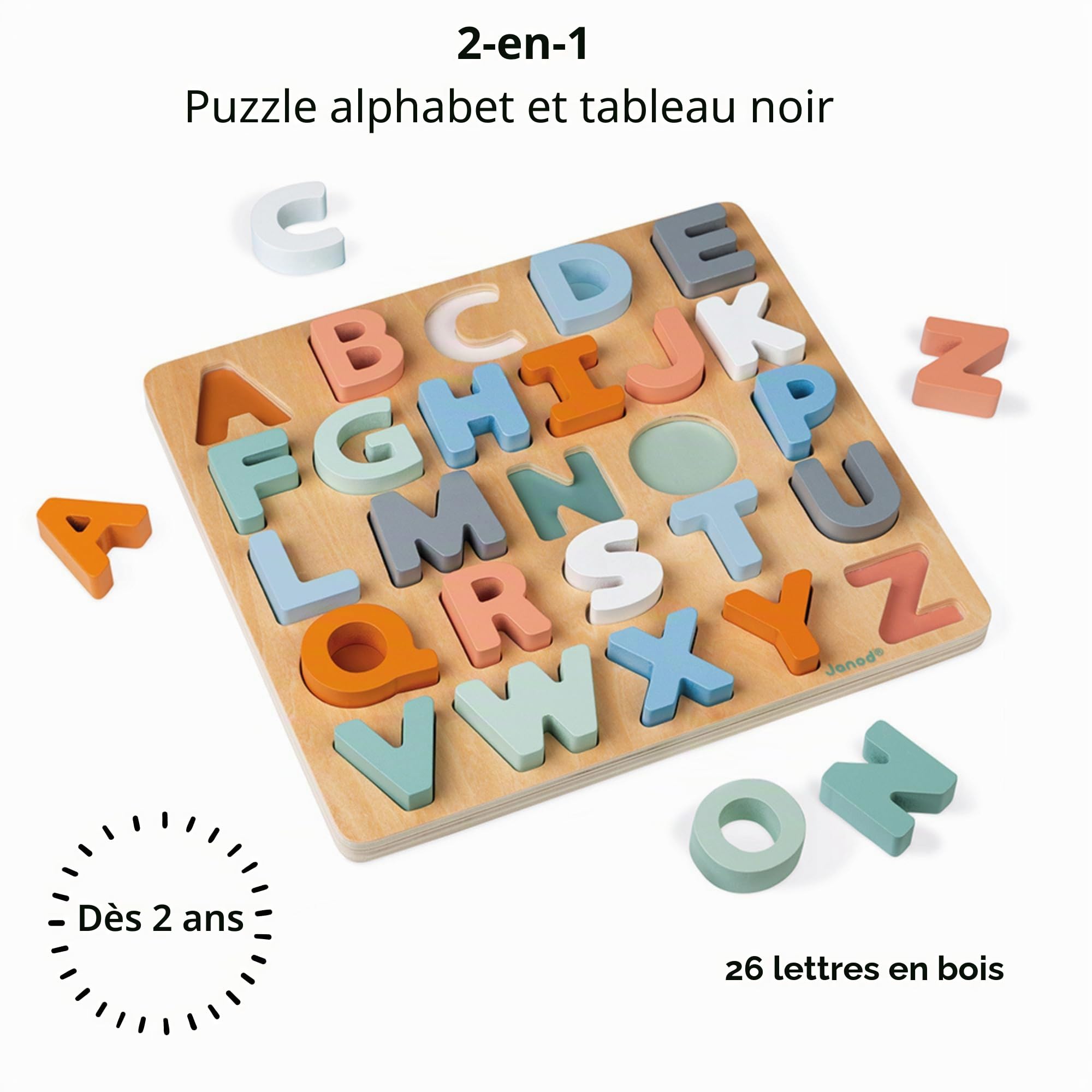 janod-j04412-puzzle-alphabet-en-bois-26-pi-ces-sweet-cocoon-d-s-2-ans image 2