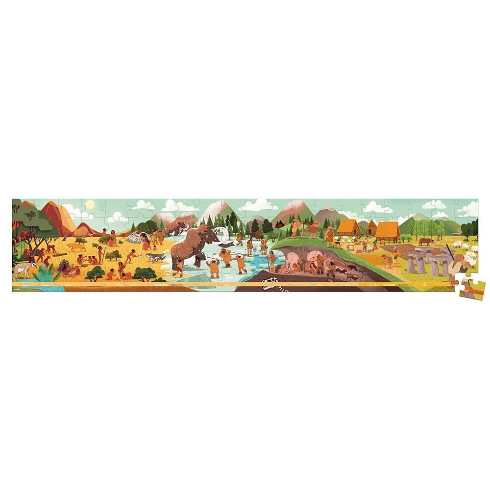 janod-puzzle-pr-histoire-100-pi-ces-puzzle-enfant-panorama-pr-historique image 3