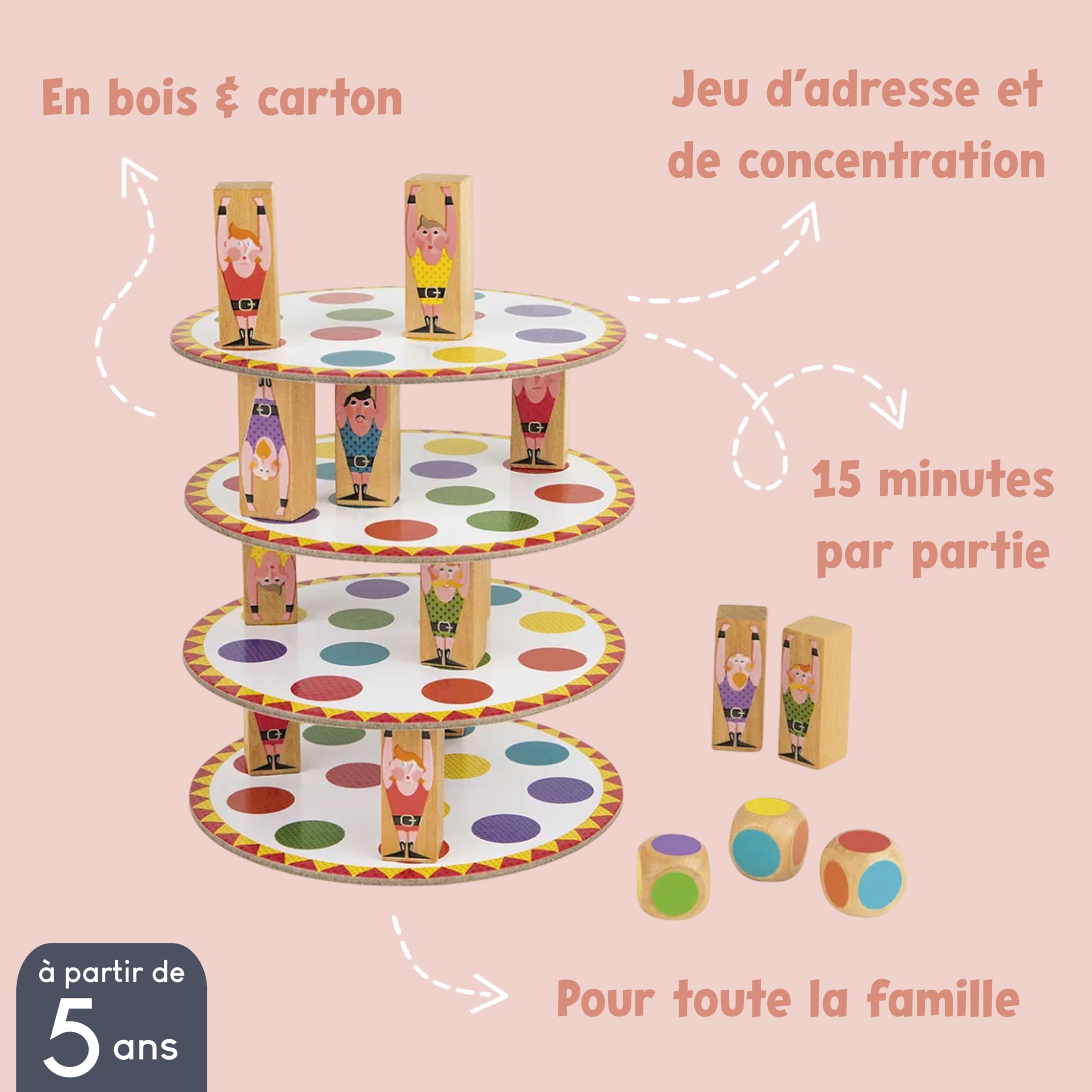 janod-acrobat-jeu-d-quilibre-en-bois-et-carton-fsc-d-s-5-ans-2-8-joueurs image 2