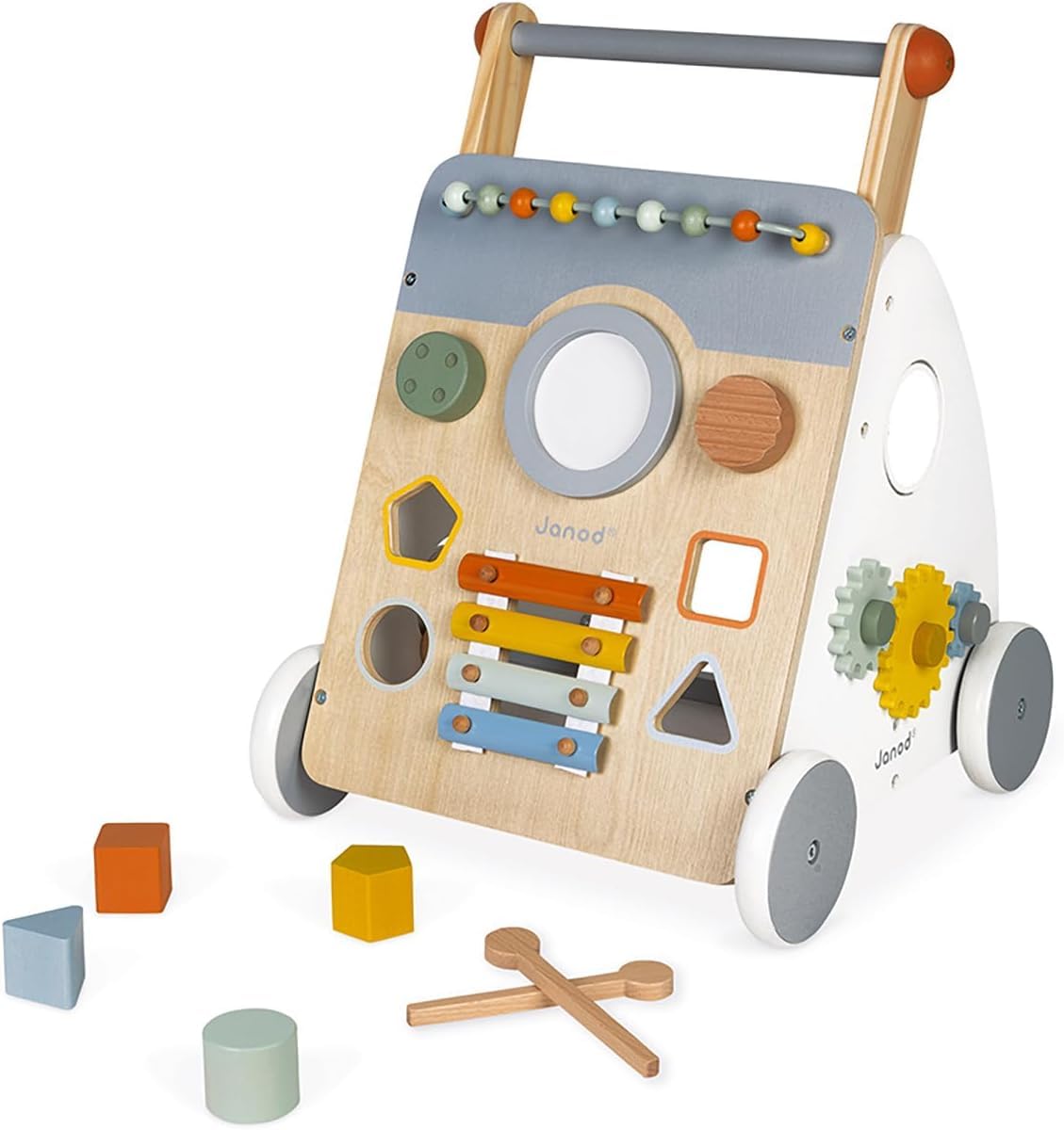 janod-sweet-cocoon-j04410-chariot-multi-activit-s-en-bois-9-activit-s-d-s-12-moi image 2