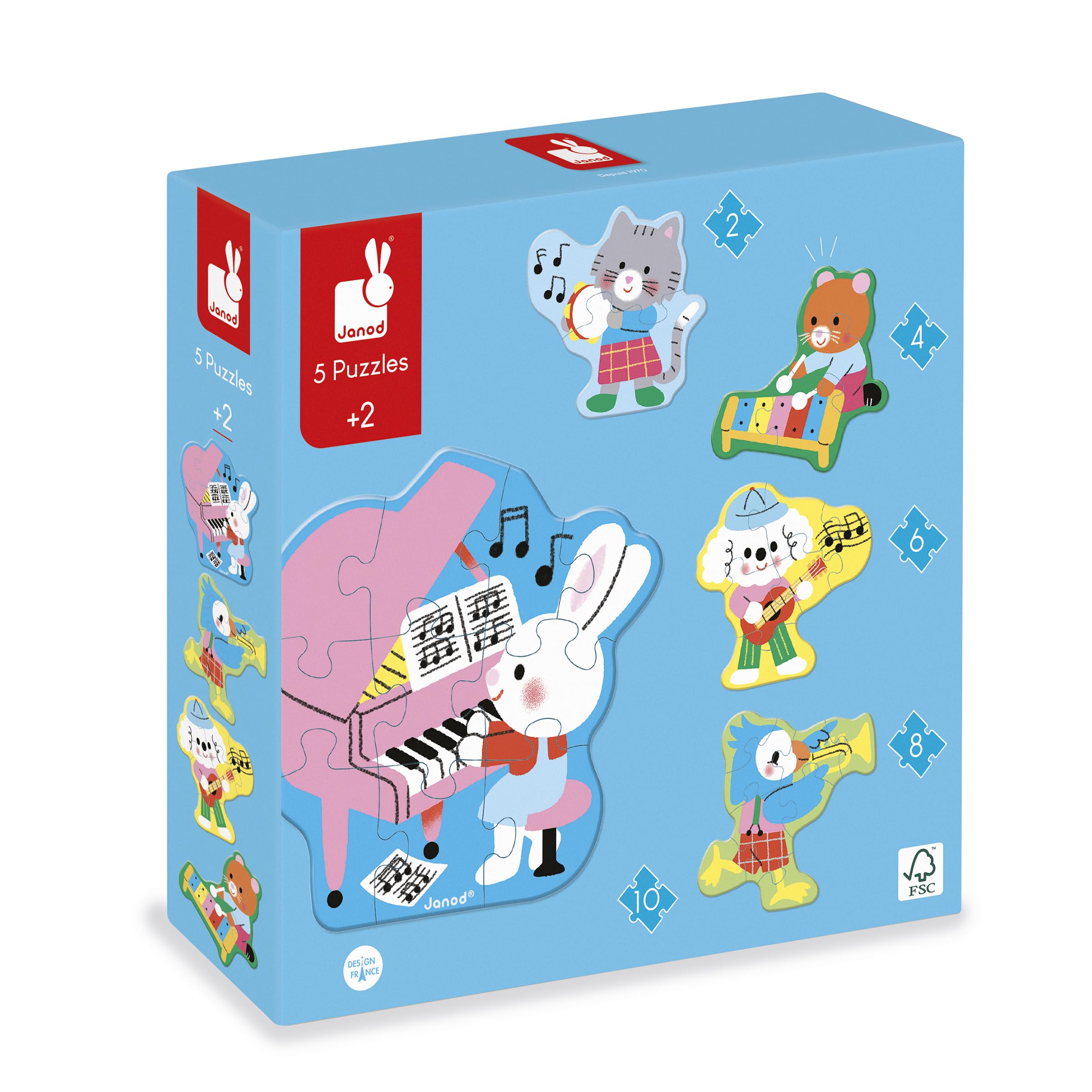 janod-5-puzzles-volutifs-instruments-de-musique-2-10-pi-ces image 2