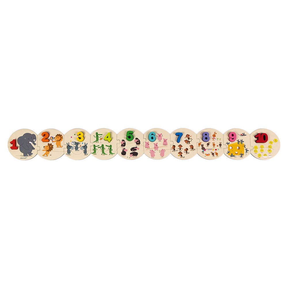 janod-j-apprends-compter-puzzle-g-ant-10-pi-ces-chiffres-bois image 2