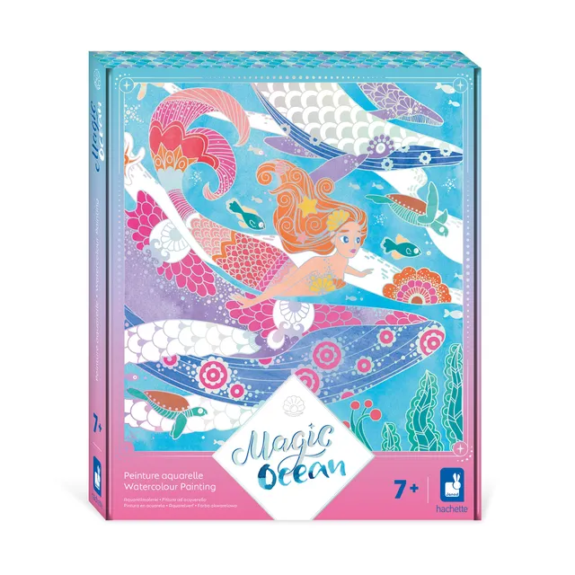 janod-les-ateliers-du-calme-magic-ocean-kit-peinture-aquarelle-4-tableaux-argent image 1
