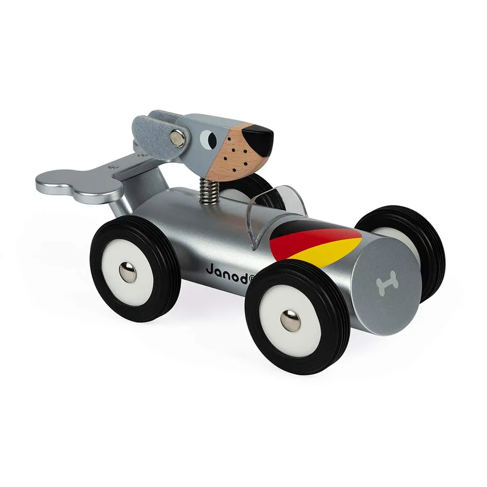 janod-spirit-car-hans-voiture-chien-en-bois-massif-allemagne image 1