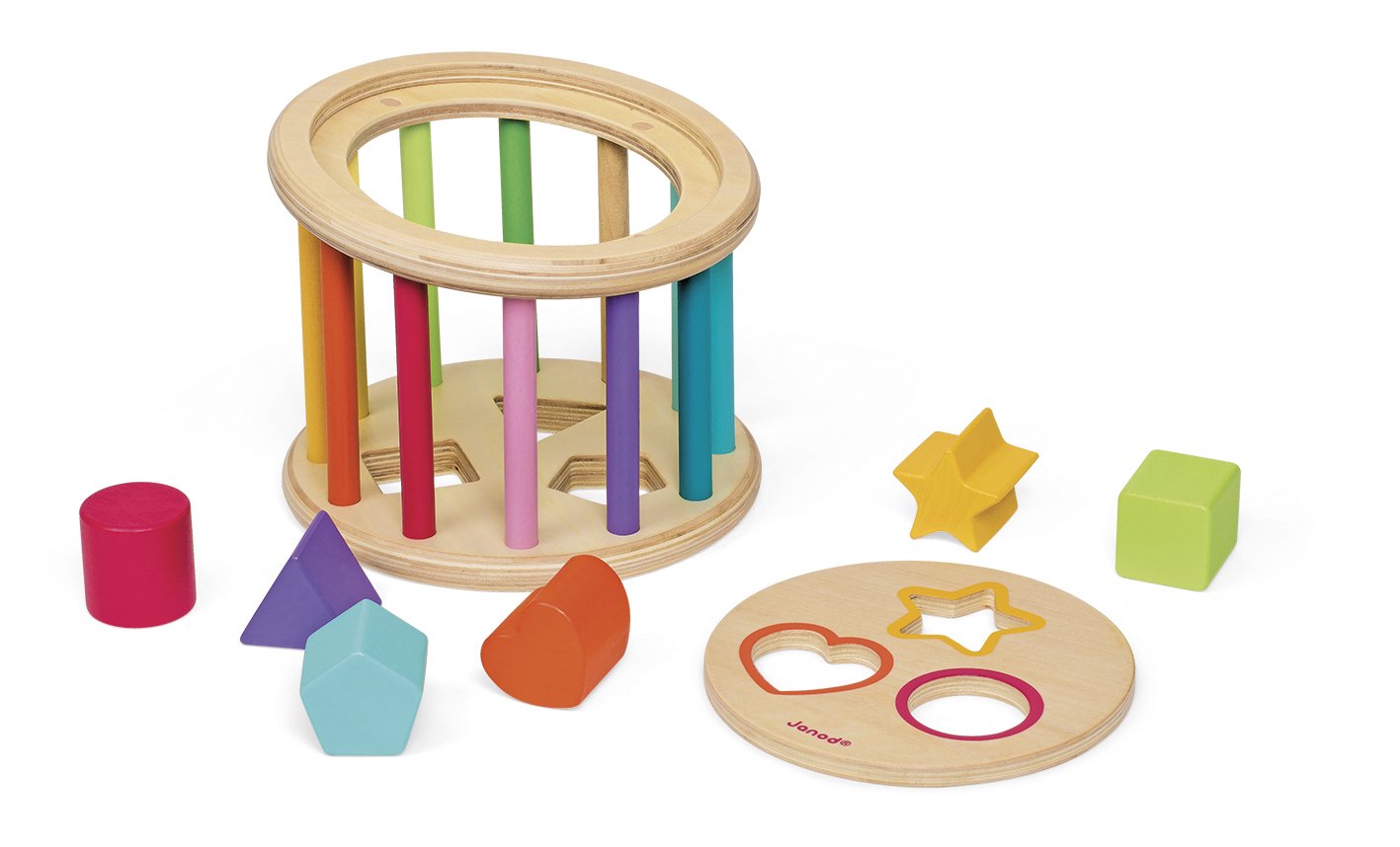 janod-quiz-des-formes-wood-bo-te-formes-en-bois-6-cubes-encastrer-d-s-12-mois image 2