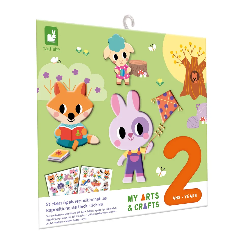 janod-my-arts-crafts-stickers-pais-repositionnables-animaux image 1