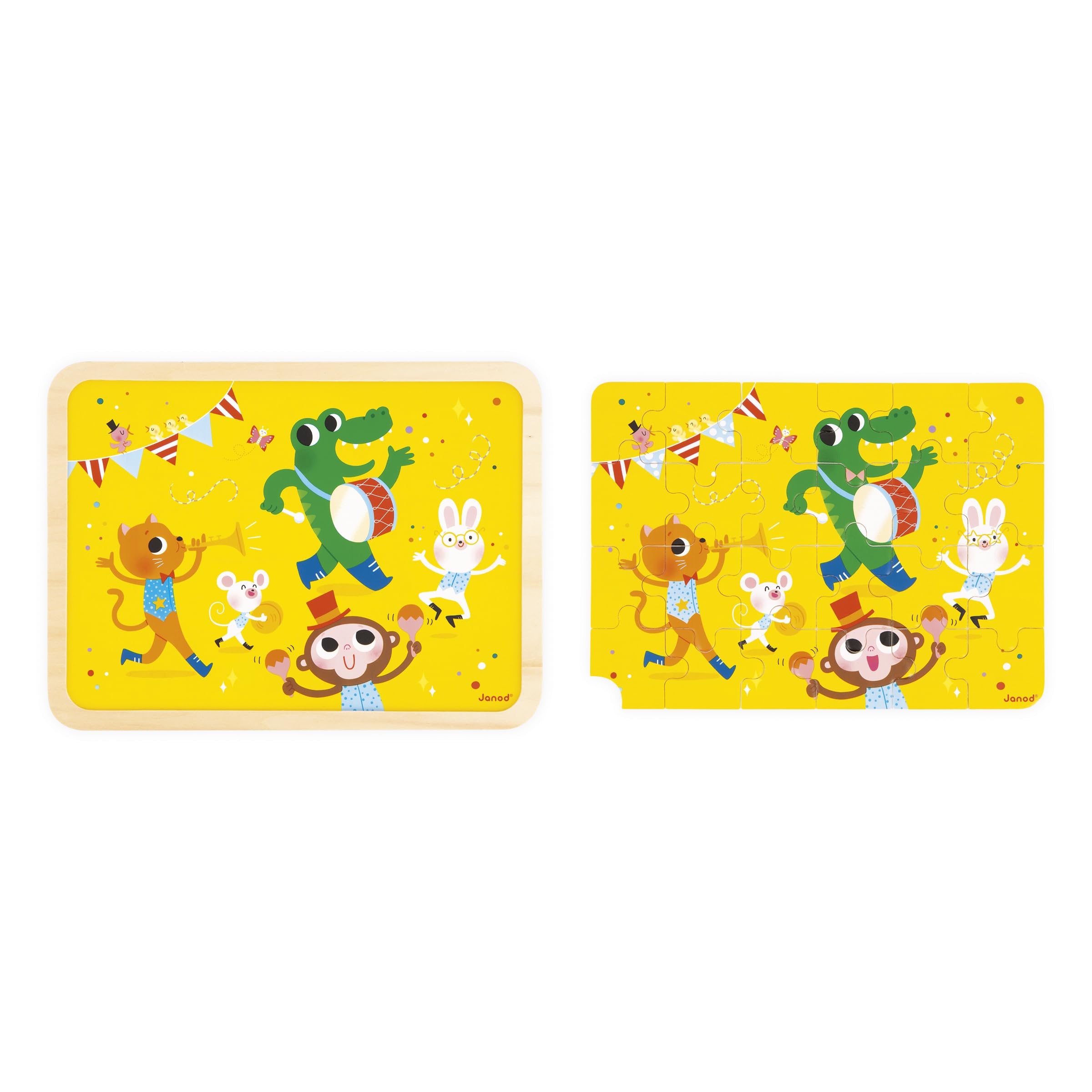 janod-puzzle-en-bois-24-pi-ces-fanfare-des-animaux-j07125-d-s-4-ans image 4