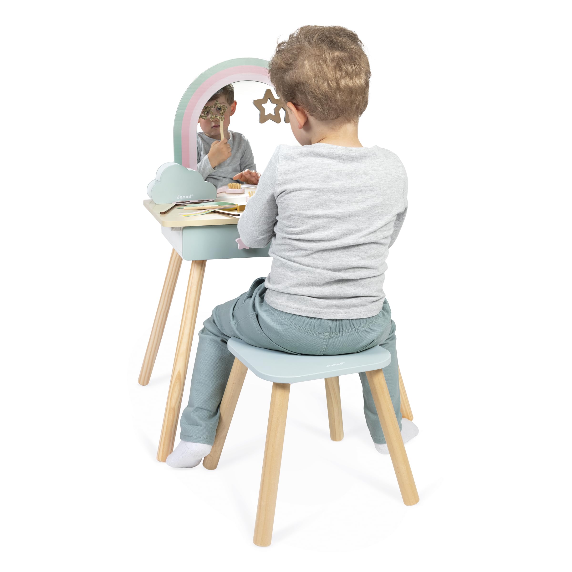 janod-j06464-coiffeuse-enfant-licorne-en-bois-avec-miroir-tabouret-et-10-accesso image 8