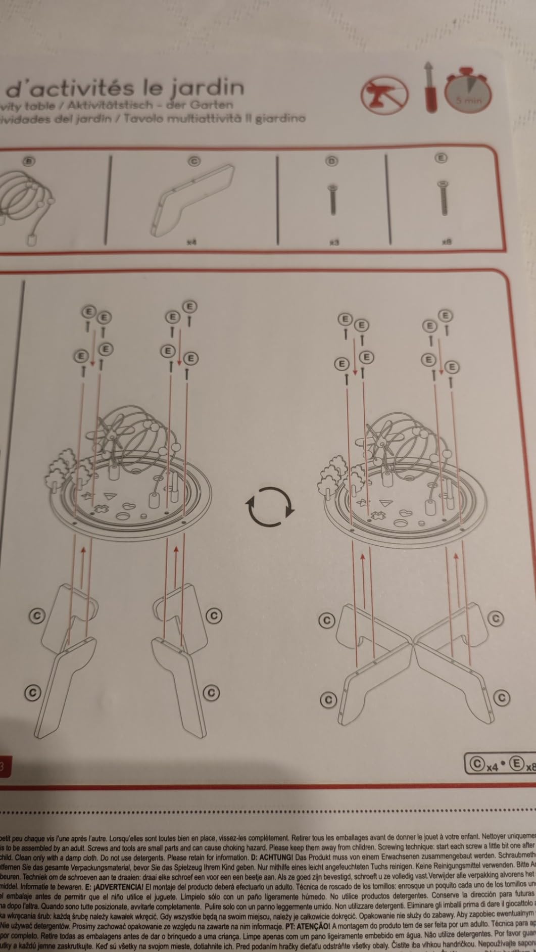 Table instable chez nous