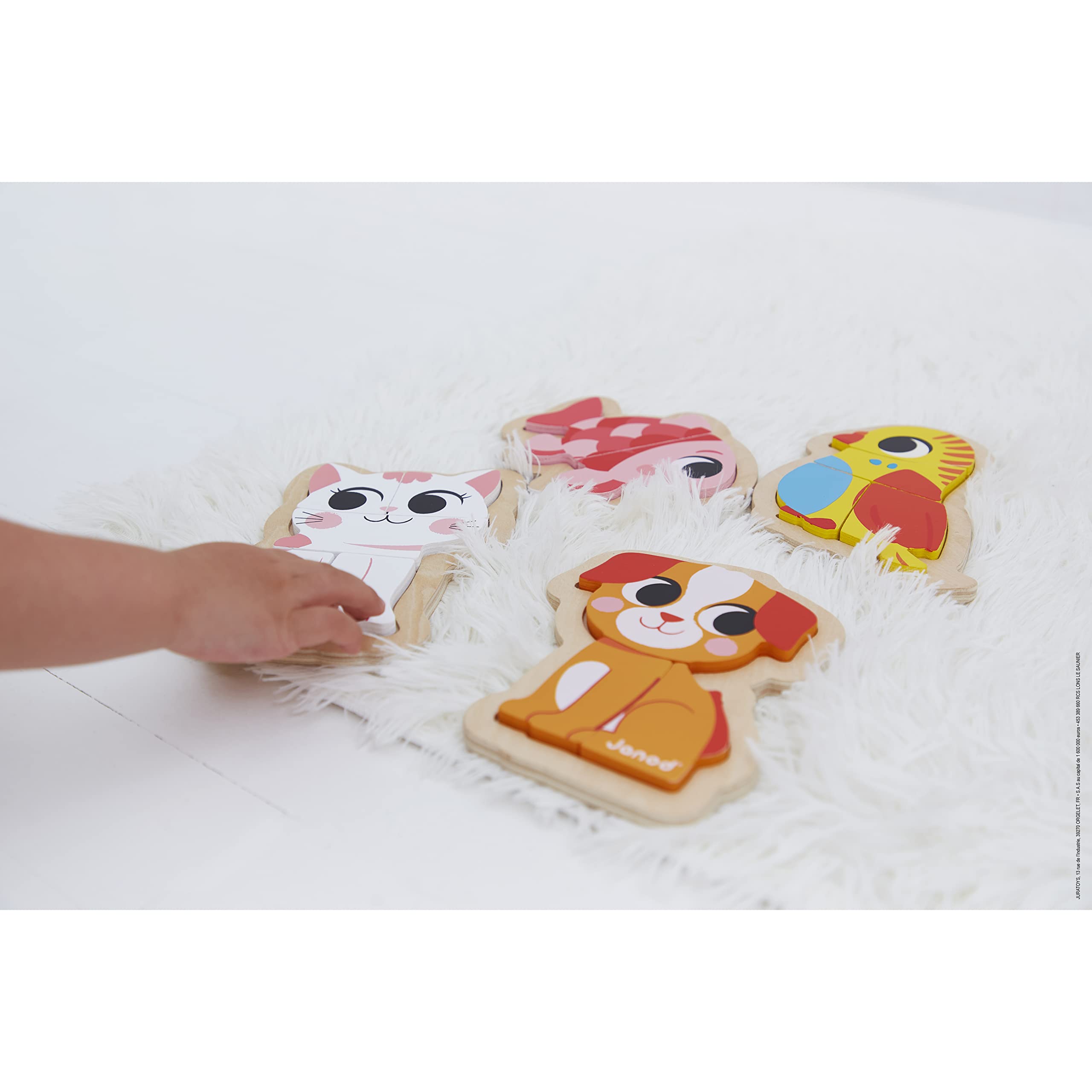 janod-4-puzzles-en-bois-animaux-de-compagnie-2-5-pi-ces-j07115 image 2