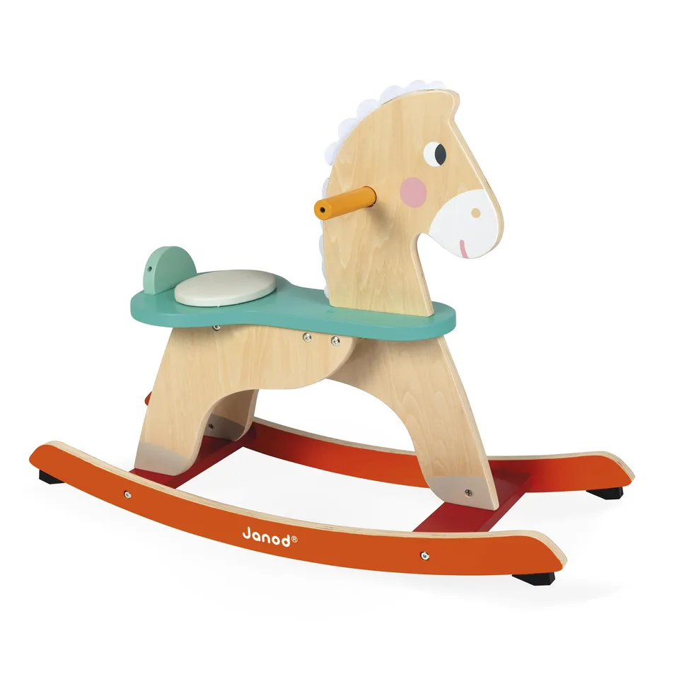 janod-cheval-bascule-volutif-bois-arceau-patins-anti-bascule-coussin image 1