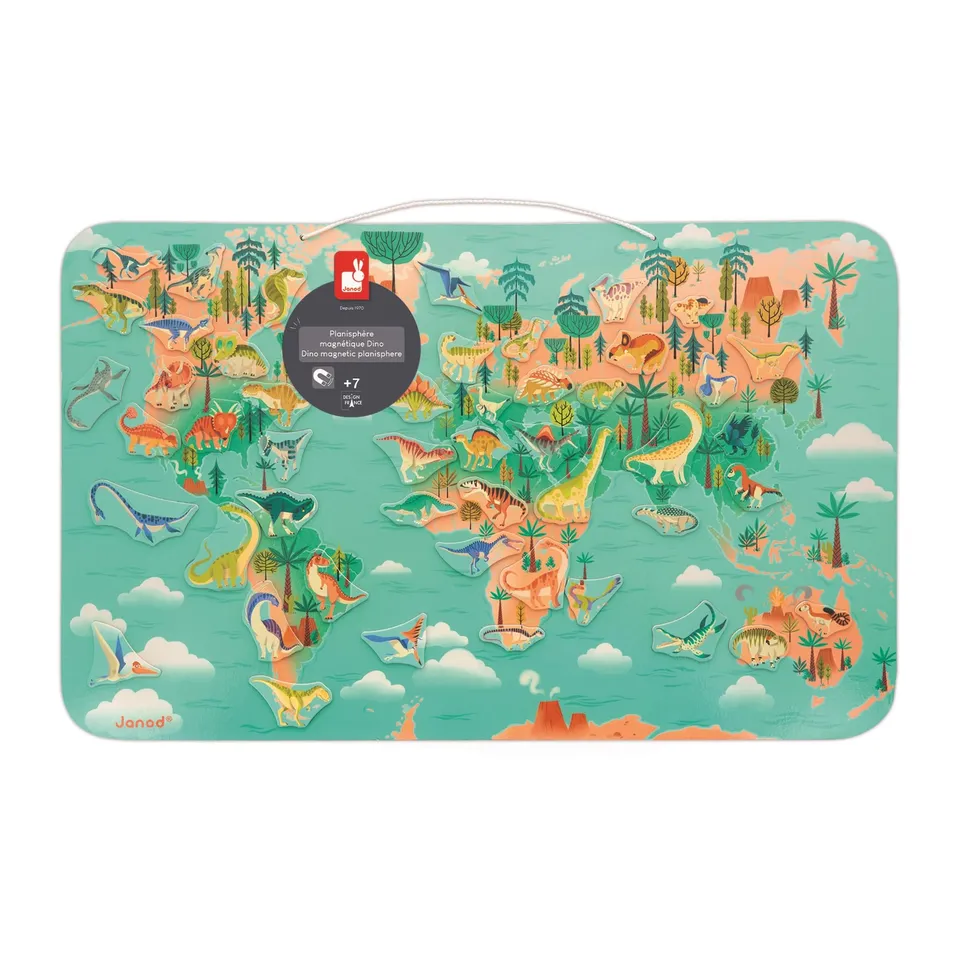 janod-dino-planisph-re-magn-tique-50-magnets-j05836 image 1