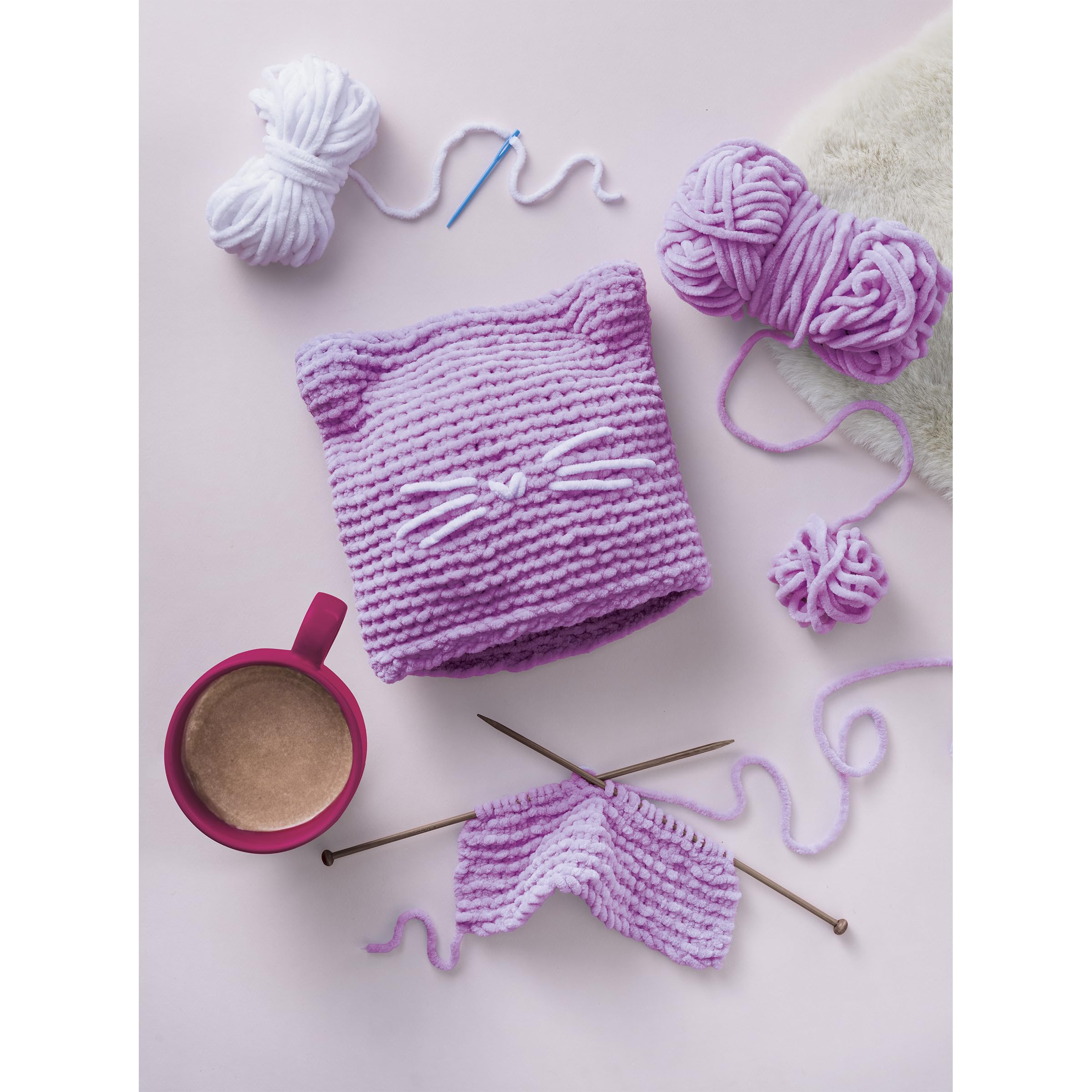 janod-kit-cr-atif-mon-premier-tricot-bonnet-petit-chat-4-pelotes-chenille-aiguil image 2