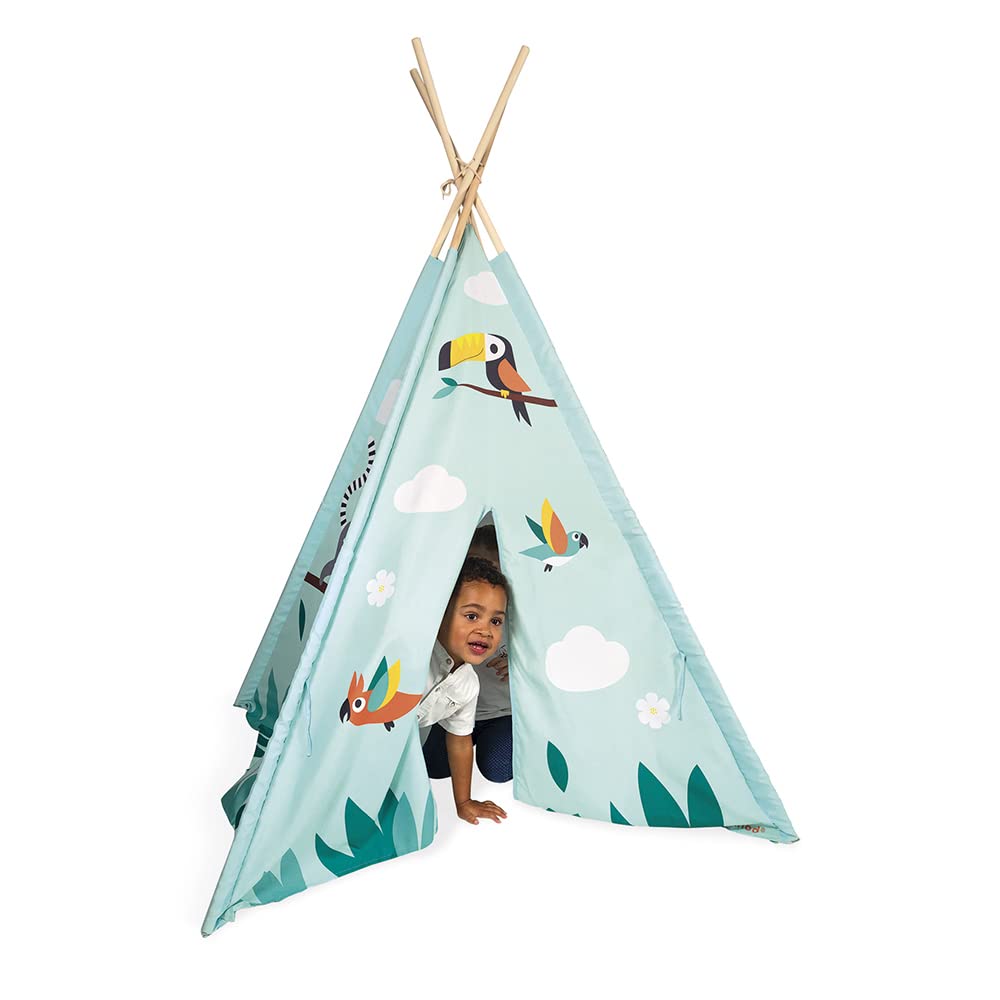 janod-tropik-j08263-tipi-enfant-bleu-160-cm-sac-transport image 6