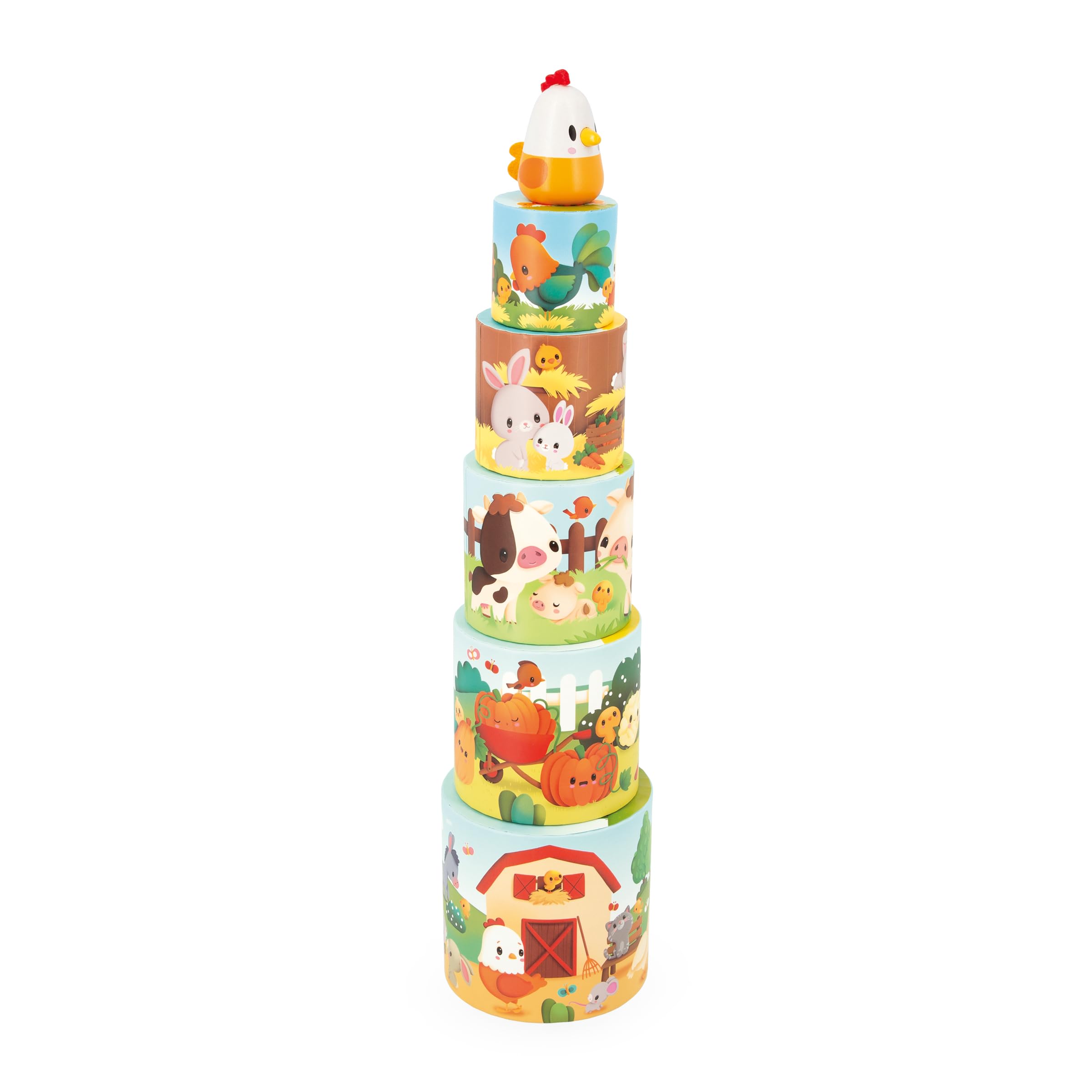 janod-ma-premi-re-pyramide-ferme-j03310-5-cubes-poule-bois-d-s-12-mois image 4