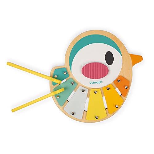 janod-xylo-oiseau-pure-en-bois-xylophone-enfant-6-tons-avec-baguettes-d-s-1-an-j image 8