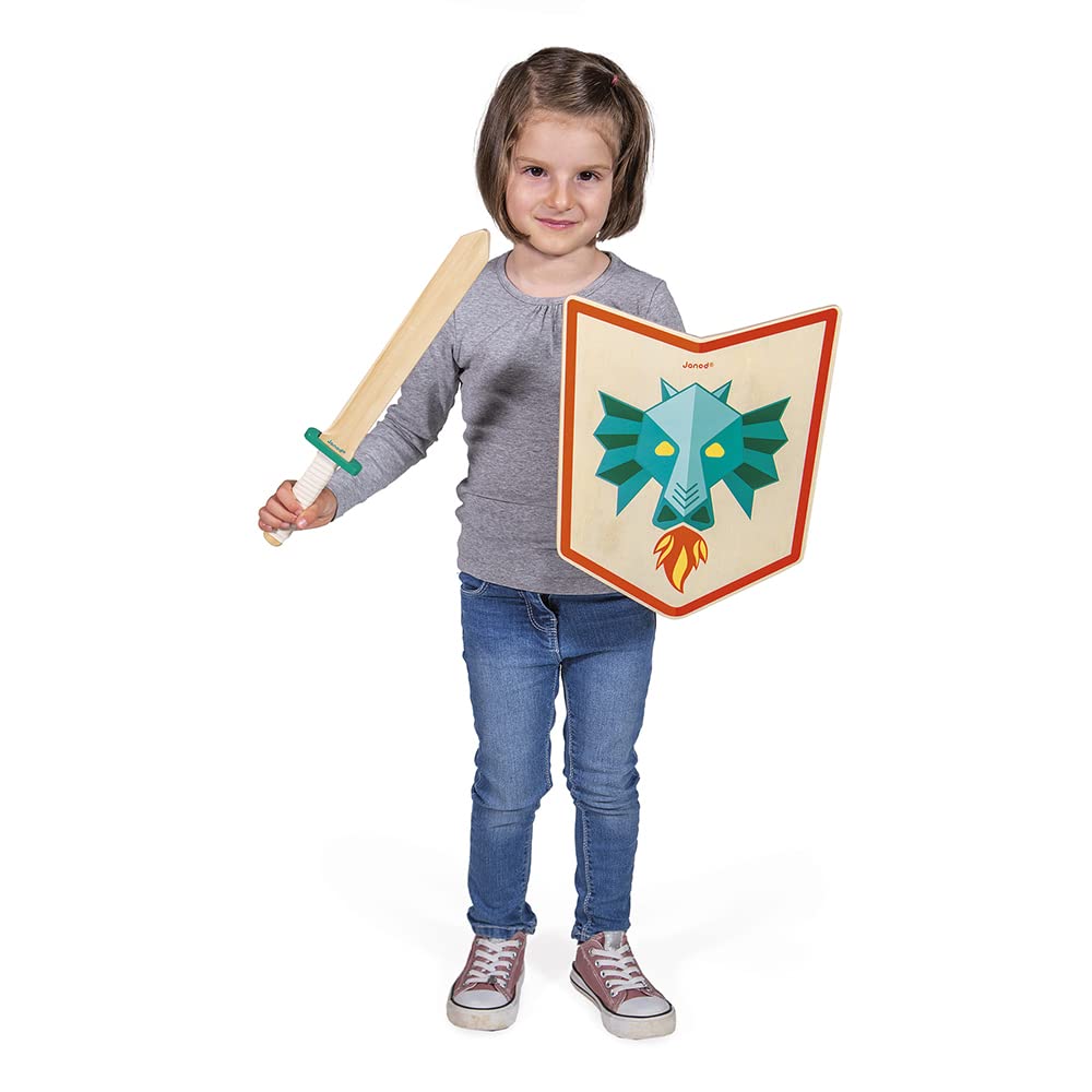 janod-j03171-set-chevalier-dragon-bouclier-et-p-e-en-bois image 4