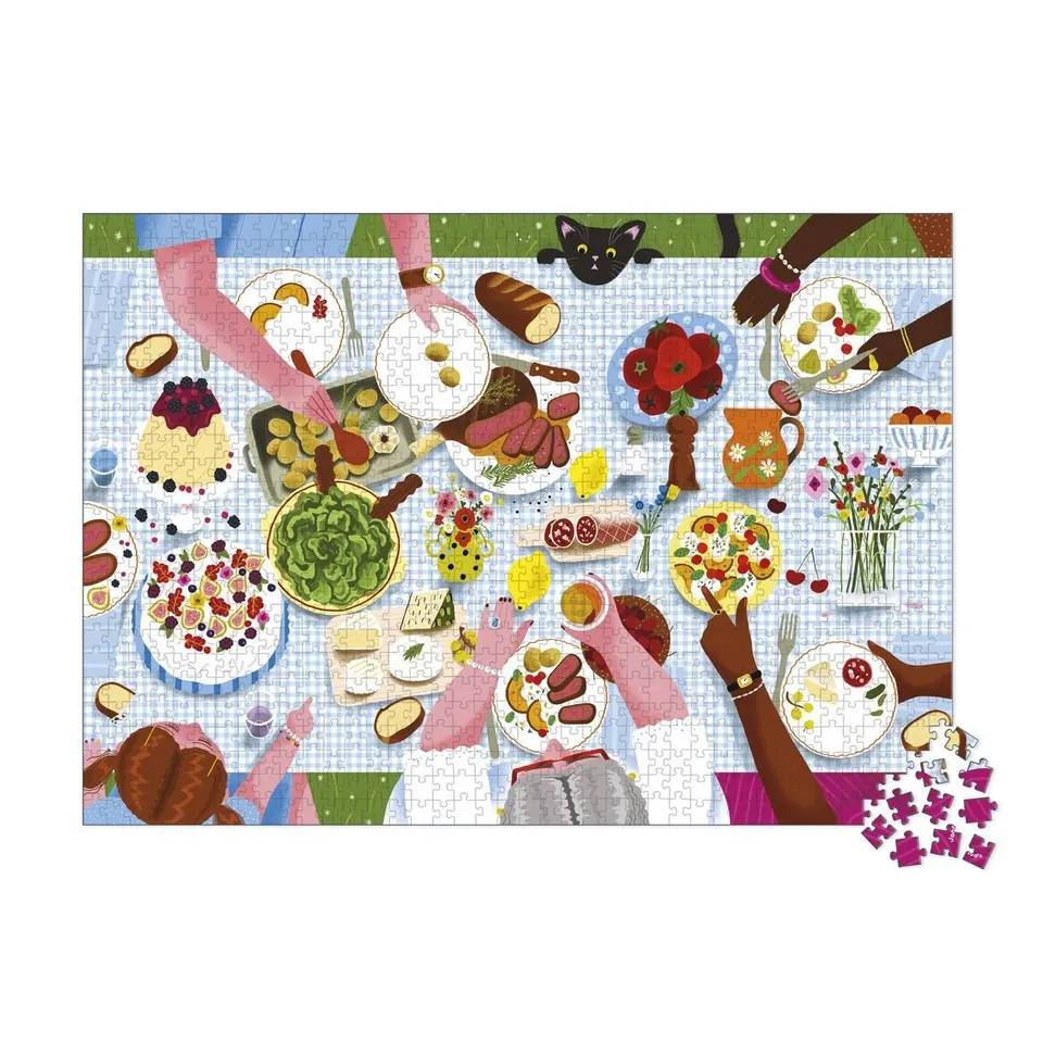 janod-j02525-puzzle-1000-pi-ces-repas-de-famille image 1