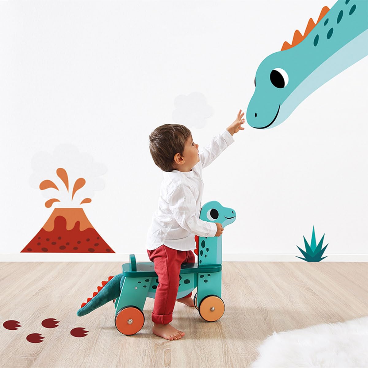 janod-portosaurus-j05828-porteur-dinosaure-bois-assise-21-cm image 2