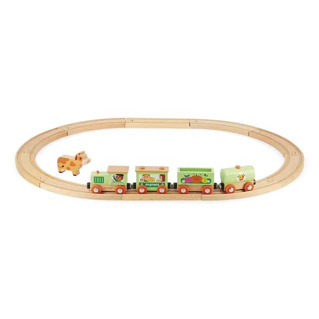 janod-story-j04630-train-ferme-en-bois-circuit-vache image 1