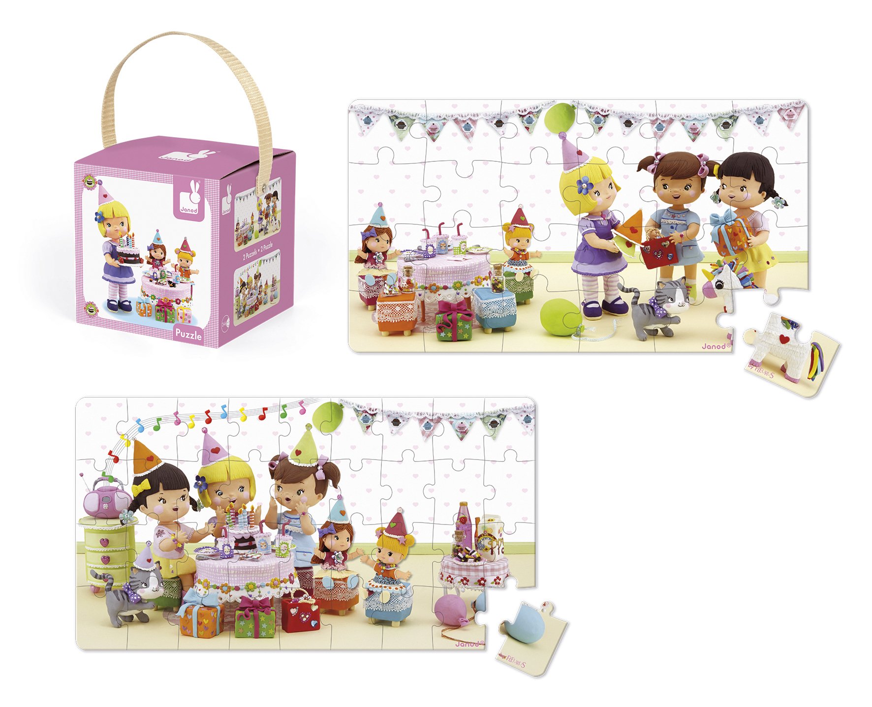 janod-lovely-puzzles-anniversaire-juliette-j02768-2-puzzles-carton-24-et-36-pi-c image 1