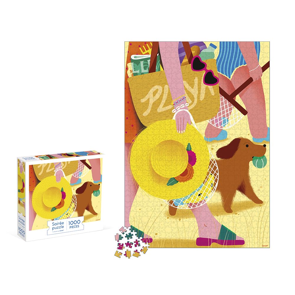 janod-puzzle-1000-pi-ces-sortie-la-plage-j02524 image 2