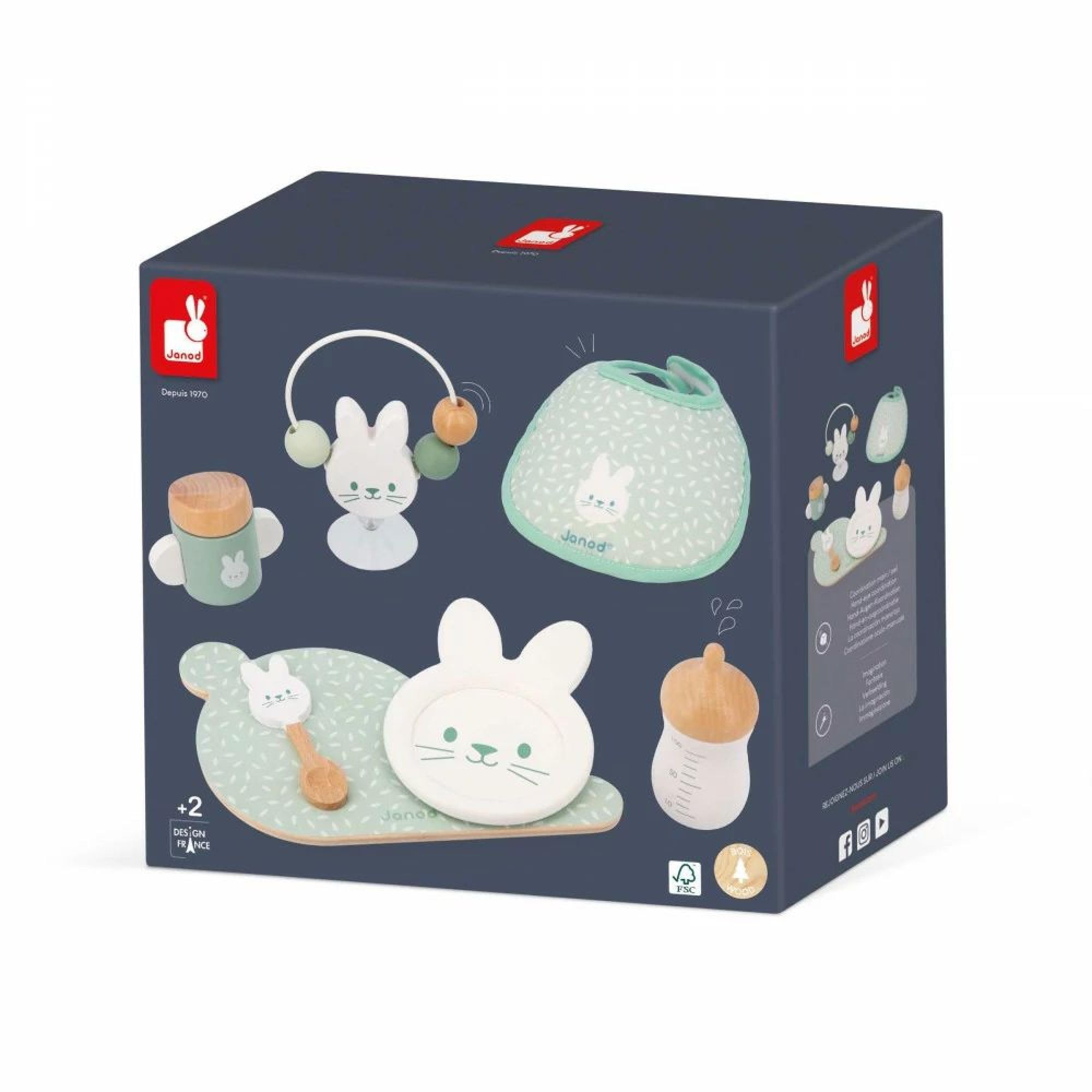janod-zen-set-d-jeuner-et-bavoir-lapin-jouet-d-imitation-poupon-7-accessoires-en image 7