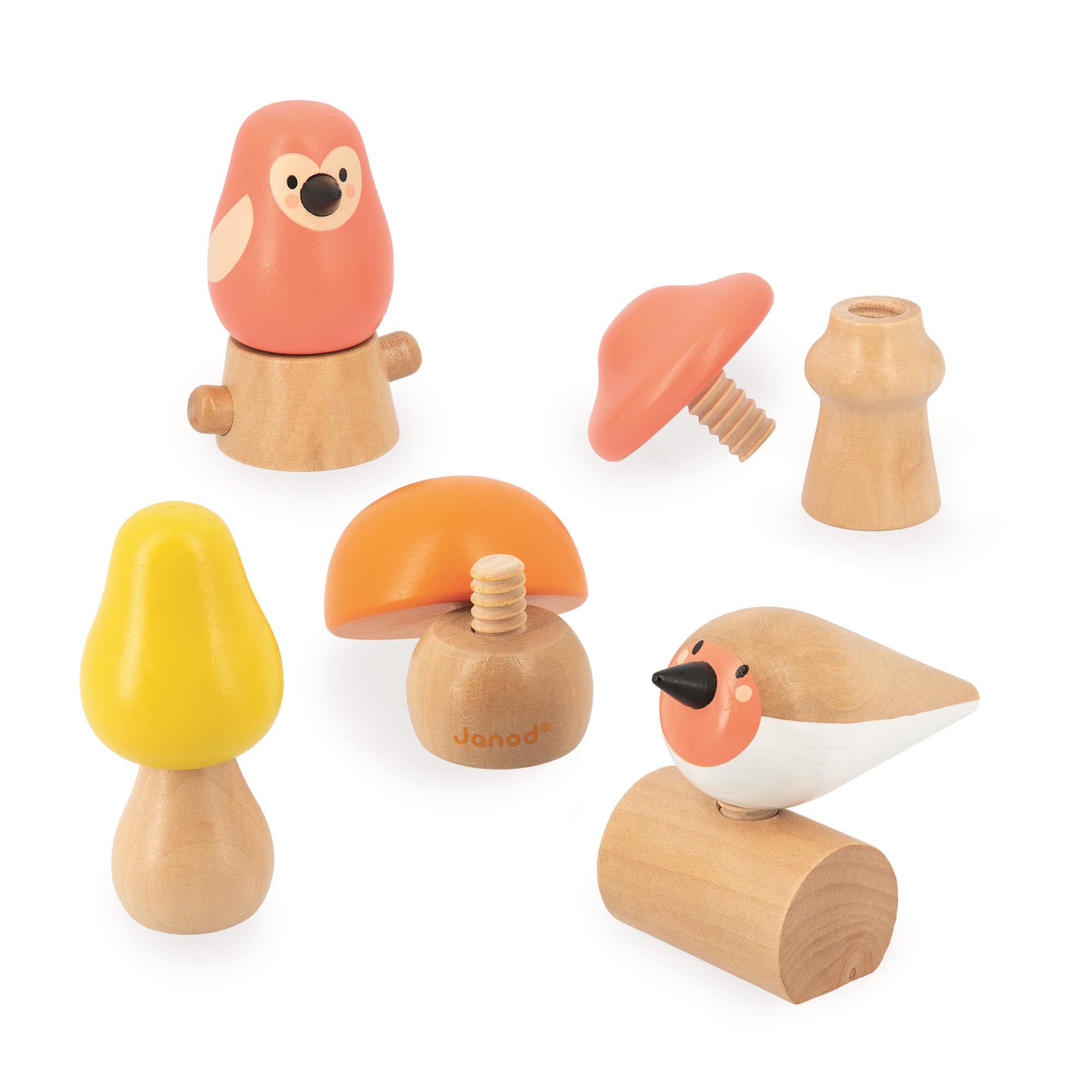 janod-wwf-j08643-2-oiseaux-et-3-champignons-visser-en-bois-d-s-18-mois image 6