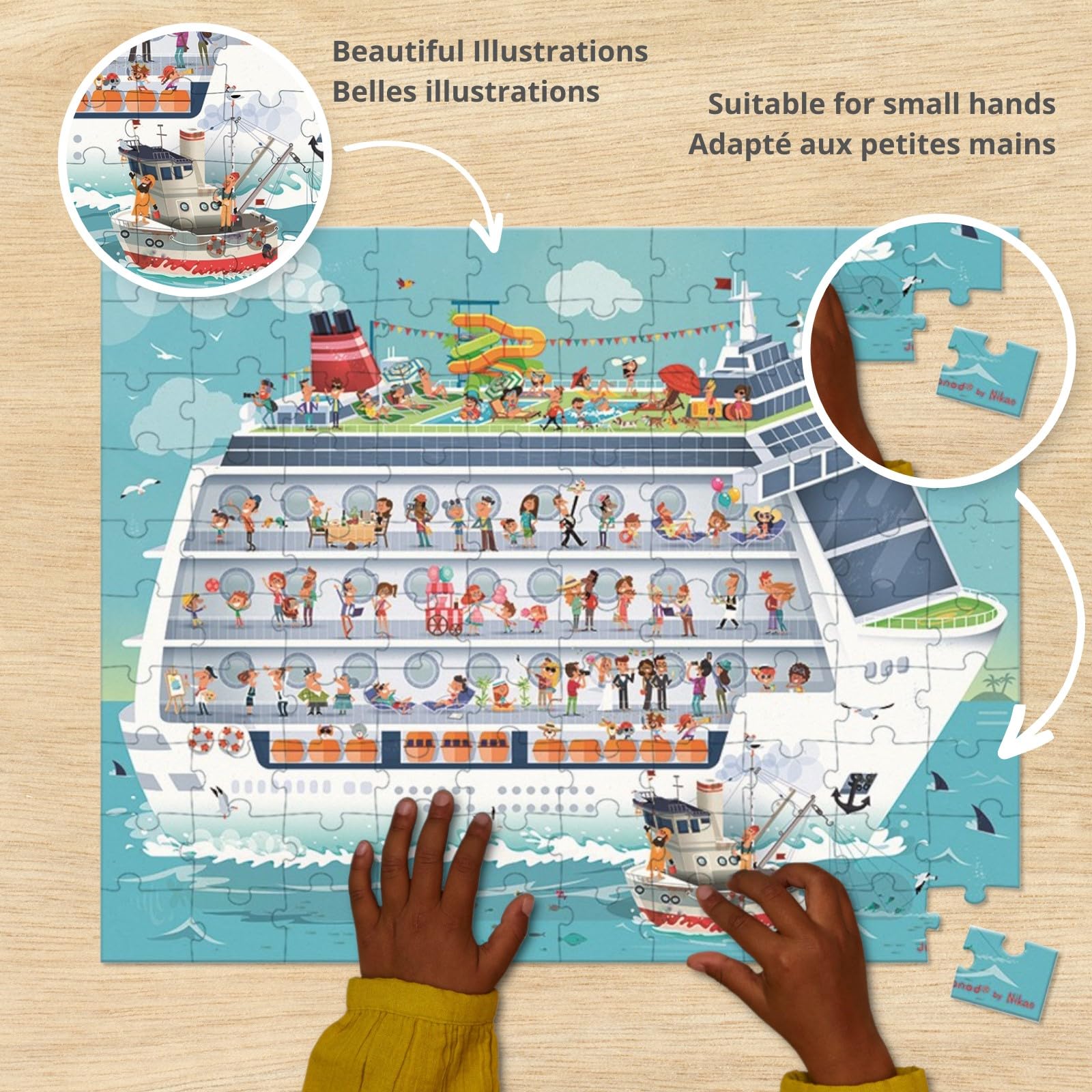 janod-j02726-valisette-2-puzzles-bateau-de-croisi-re-100-et-200-pi-ces image 2