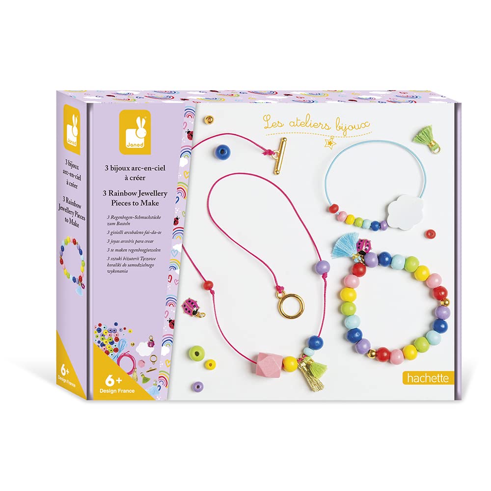 janod-les-ateliers-bijoux-arc-en-ciel-j07936-coffret-3-bijoux-cr-er image 1