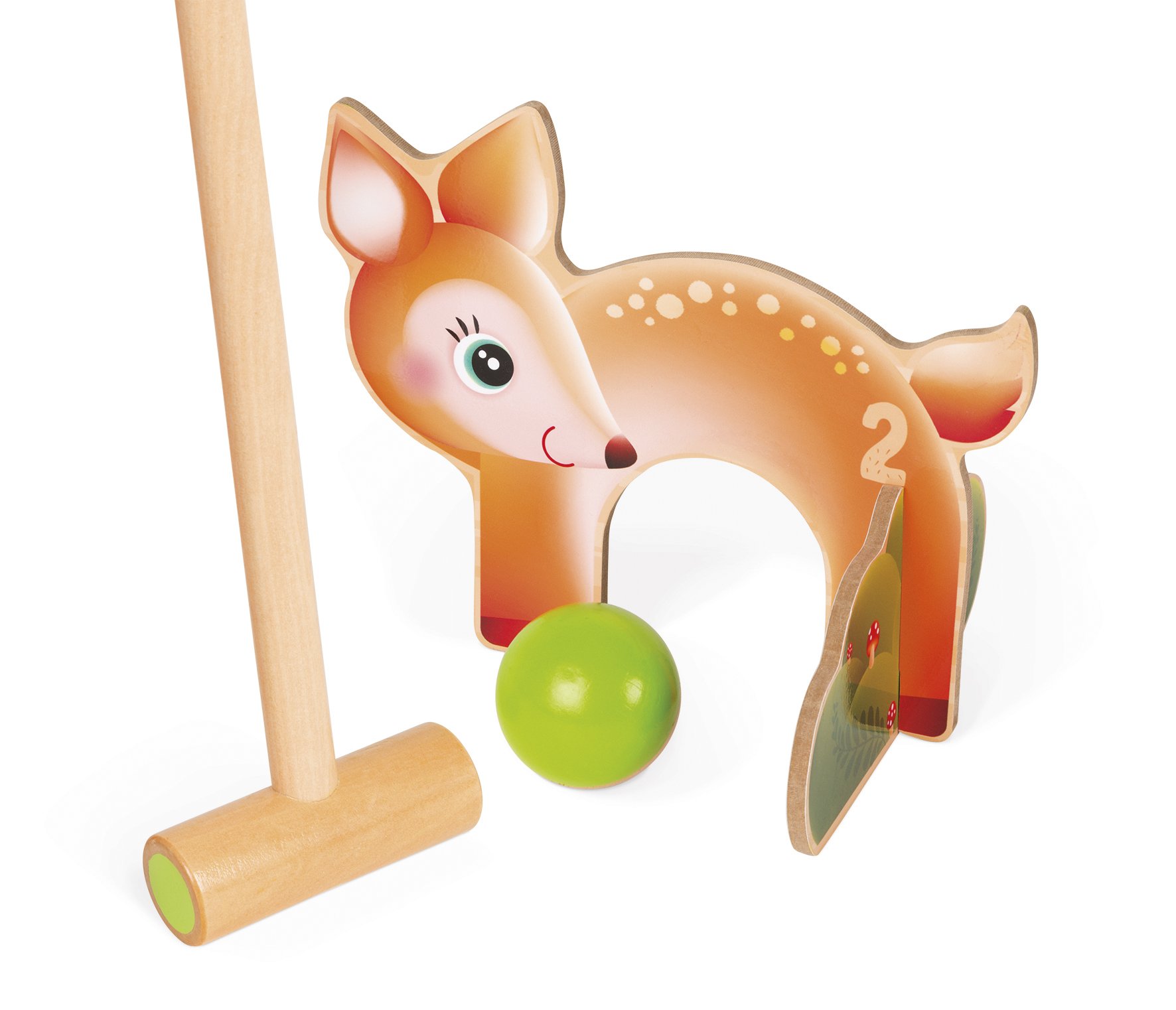 janod-animaux-de-la-for-t-j03207-jeu-de-croquet-en-bois-plein-air image 3