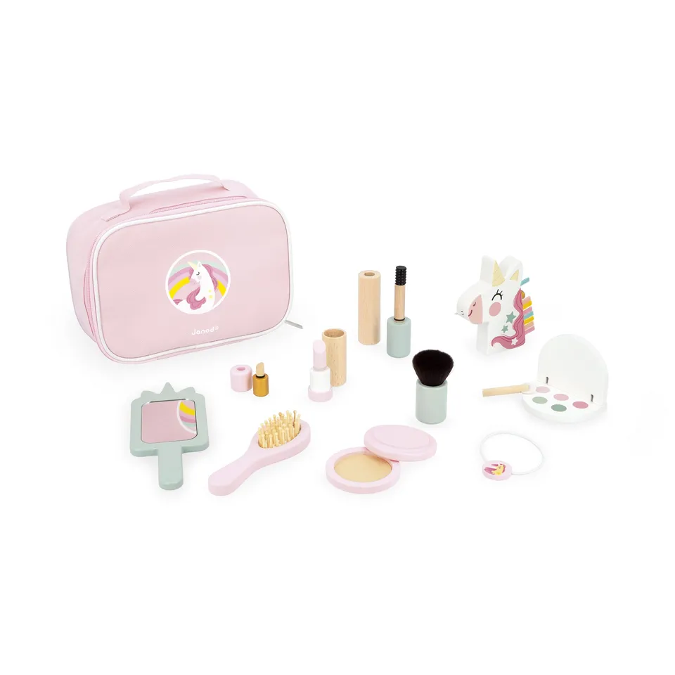 janod-j06465-malette-beaut-licorne-10-accessoires-en-bois-fsc image 1
