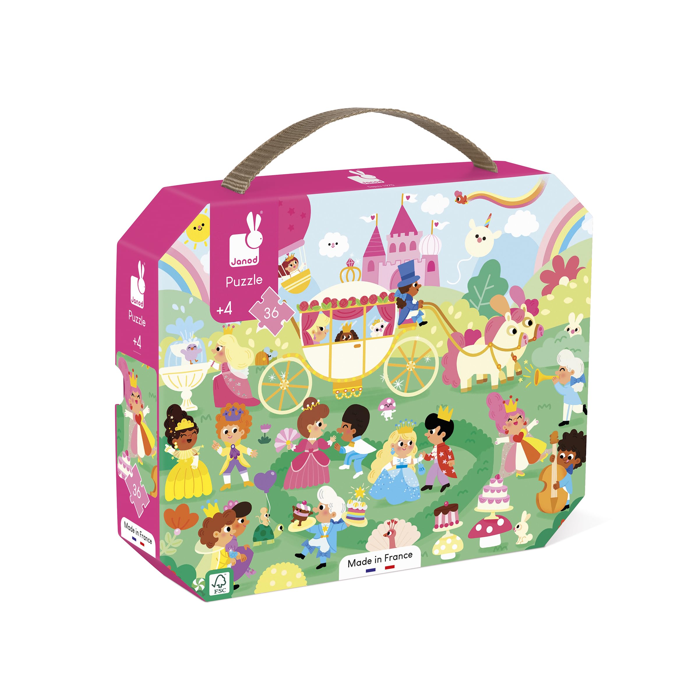 janod-puzzle-enfant-36-pi-ces-princesses-avec-valisette image 2