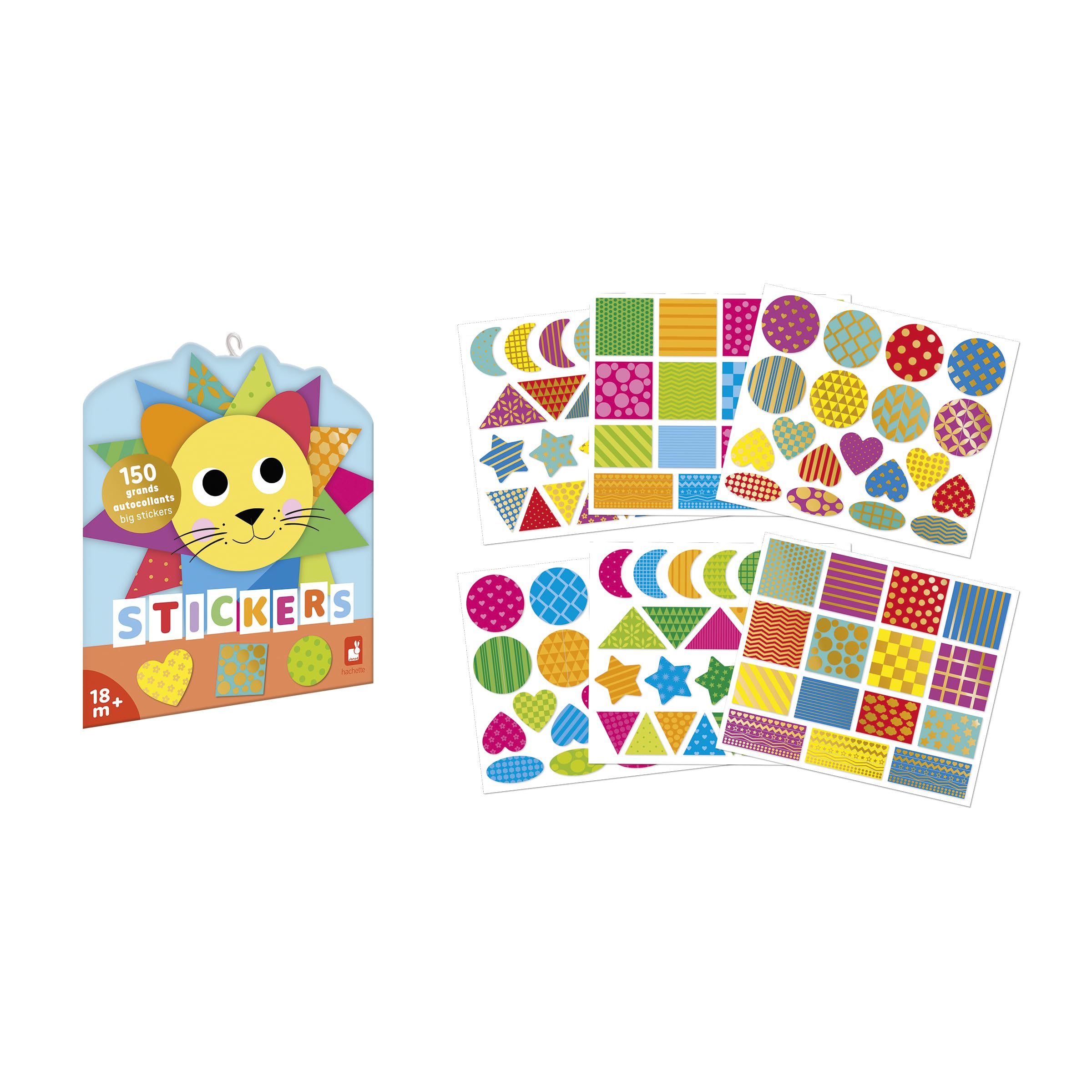 janod-150-grandes-gommettes-j09194-formes-g-om-triques-d-s-18-mois image 5