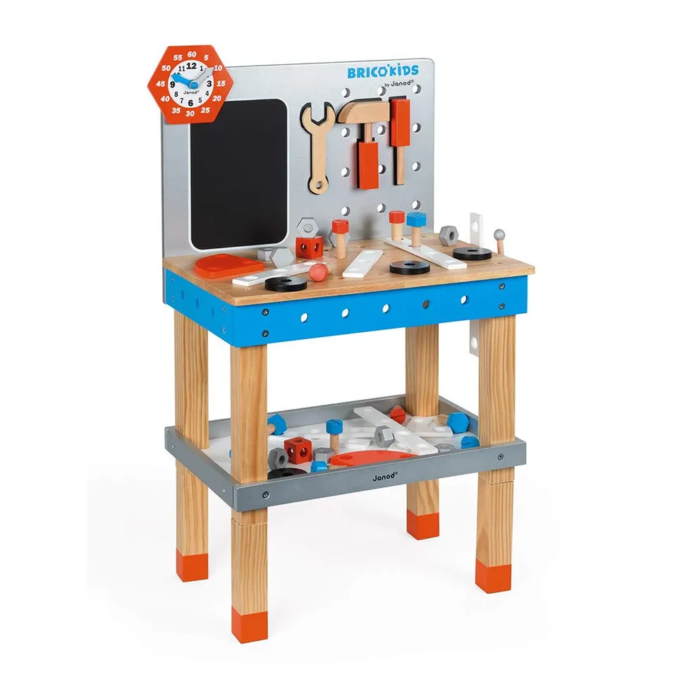 janod-brico-kids-j06477-tabli-magn-tique-g-ant-en-bois-40-accessoires image 1