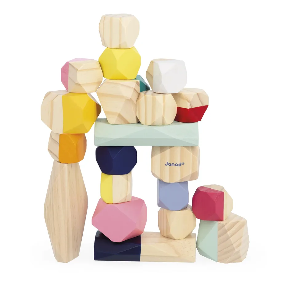 janod-sweet-cocoon-20-pierres-empiler-en-bois-d-s-2-ans image 1