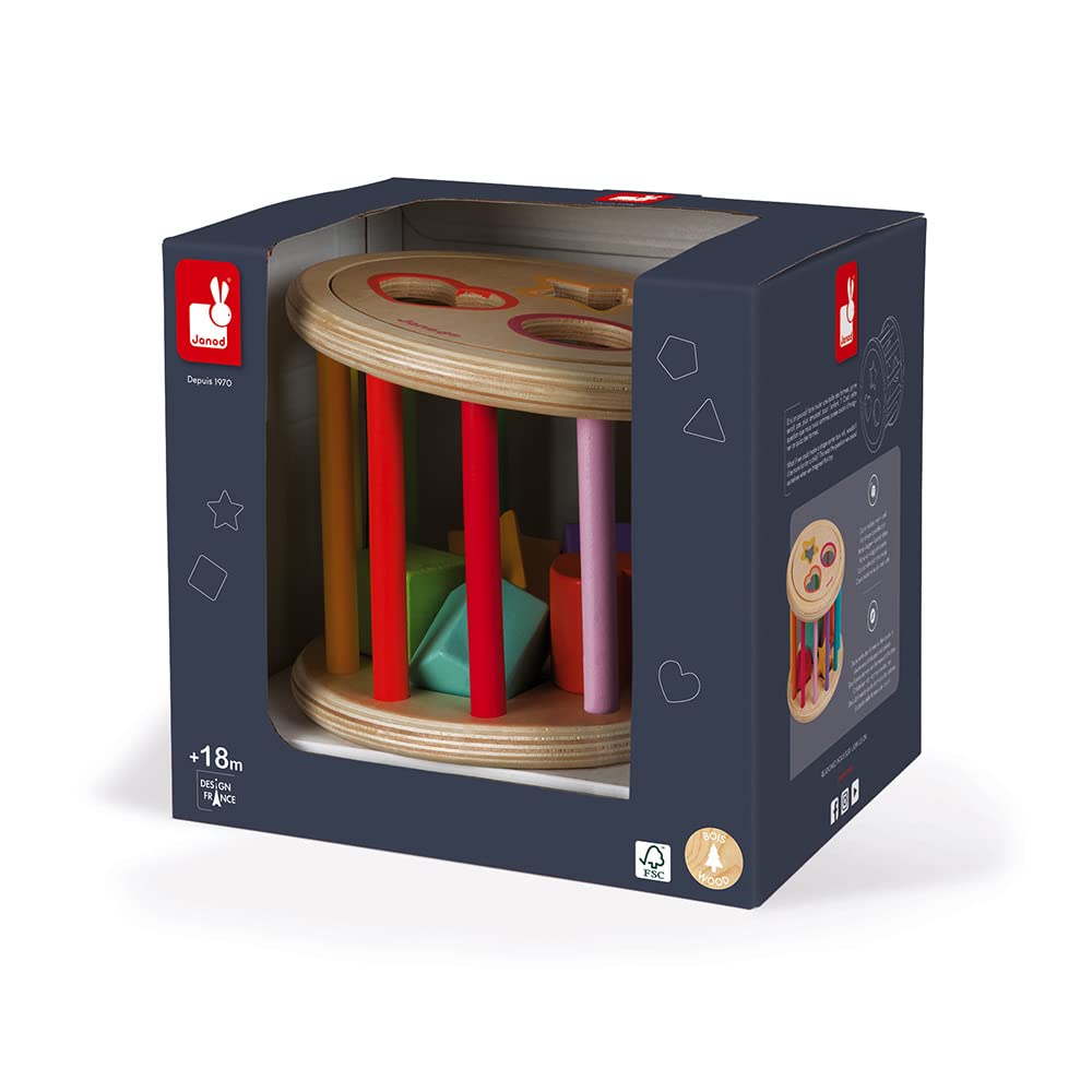 janod-quiz-des-formes-wood-bo-te-formes-en-bois-6-cubes-encastrer-d-s-12-mois image 6
