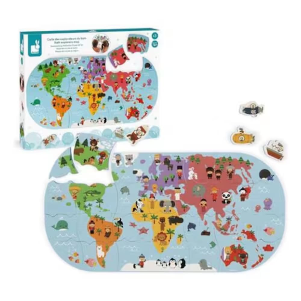 janod-carte-des-explorateurs-puzzle-de-bain-28-pi-ces-mousse-4-v-hicules image 5
