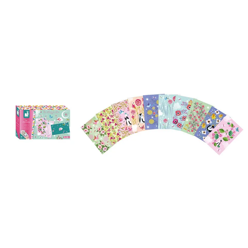 janod-kit-cr-atif-set-d-invitation-10-cartes-et-enveloppes image 1