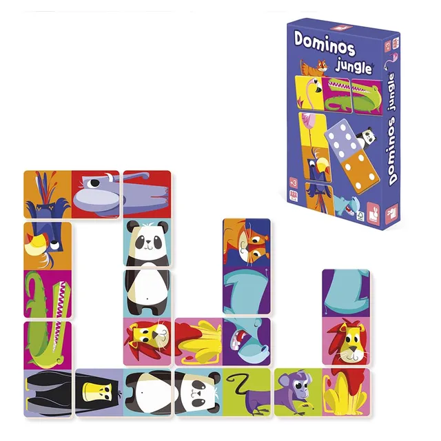 janod-dominos-jungle-jeu-de-m-moire-et-association-28-pi-ces-2-niveaux image 1