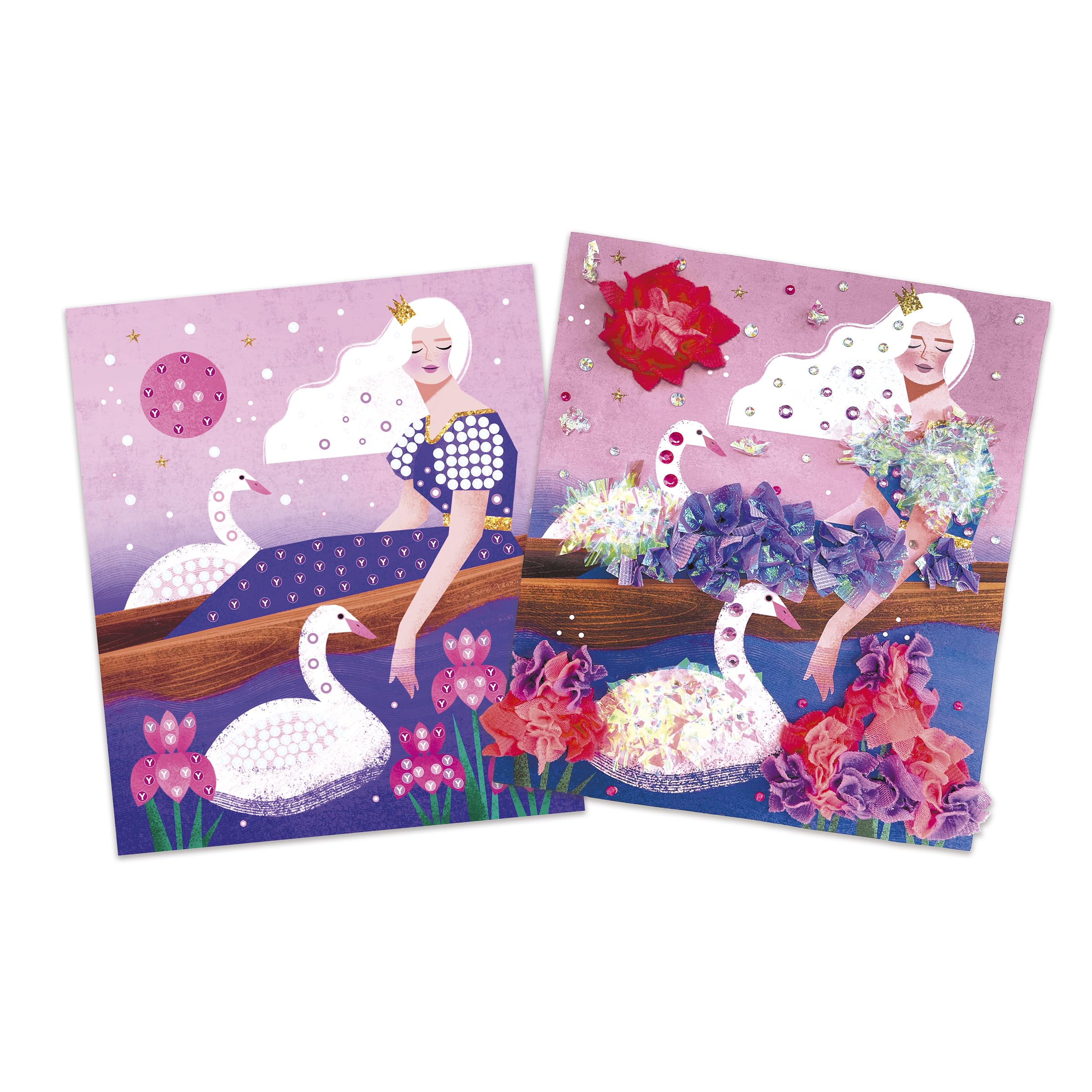 janod-les-ateliers-du-calme-kit-cr-atif-froufrous-et-strass-princesses-2-tableau image 2