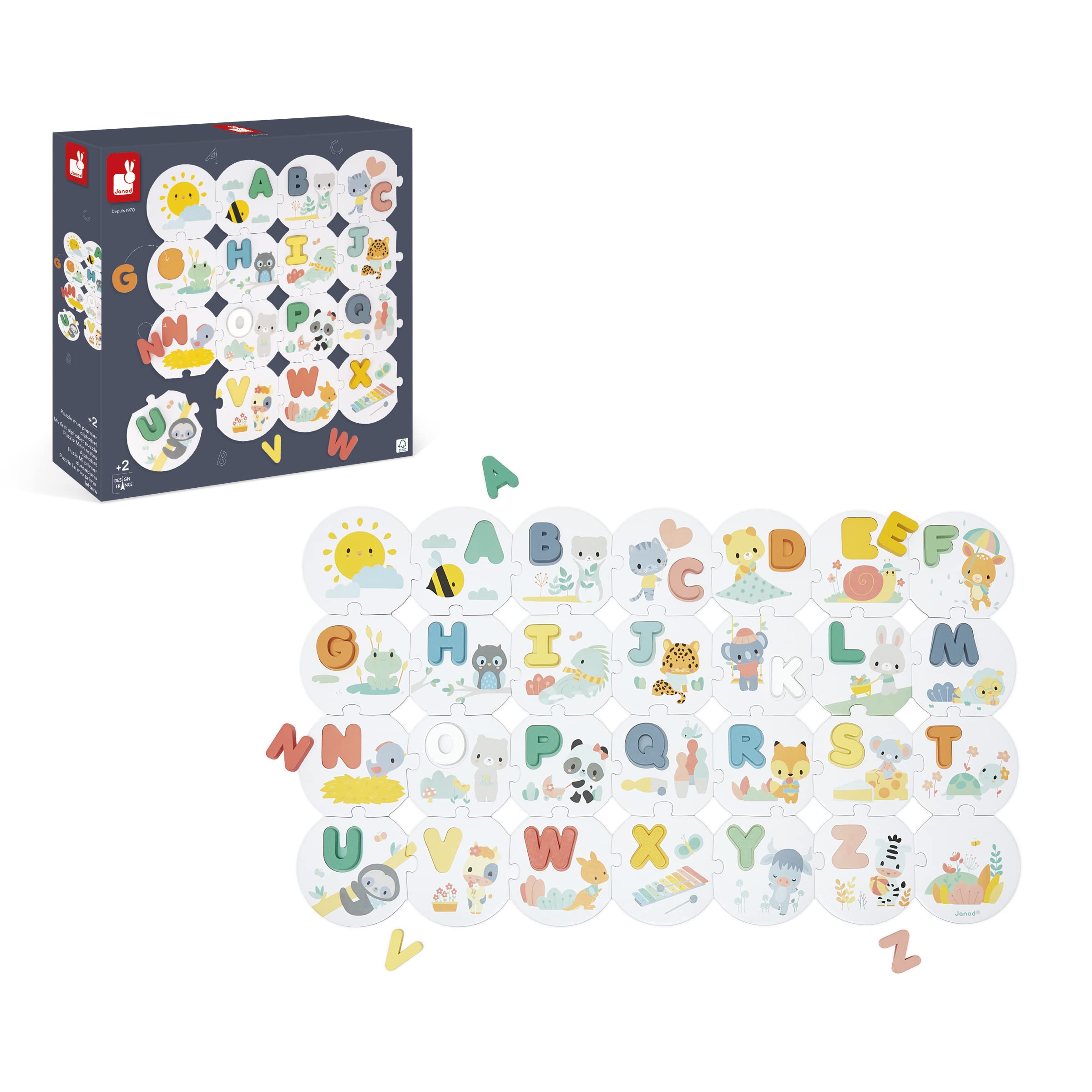 janod-pure-j08045-puzzle-mon-premier-alphabet-28-pi-ces-26-lettres-bois image 8