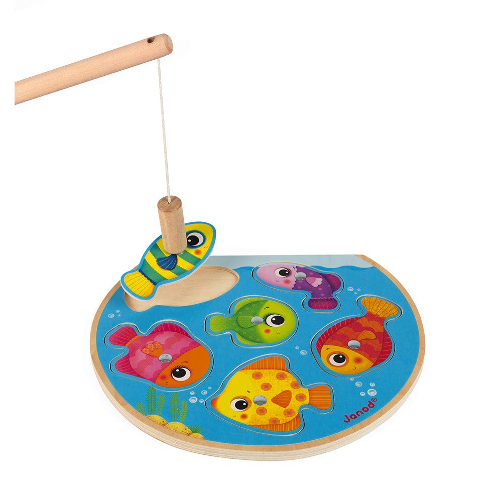 janod-speedy-fish-j07088-puzzle-p-che-magn-tique-en-bois-6-poissons image 2