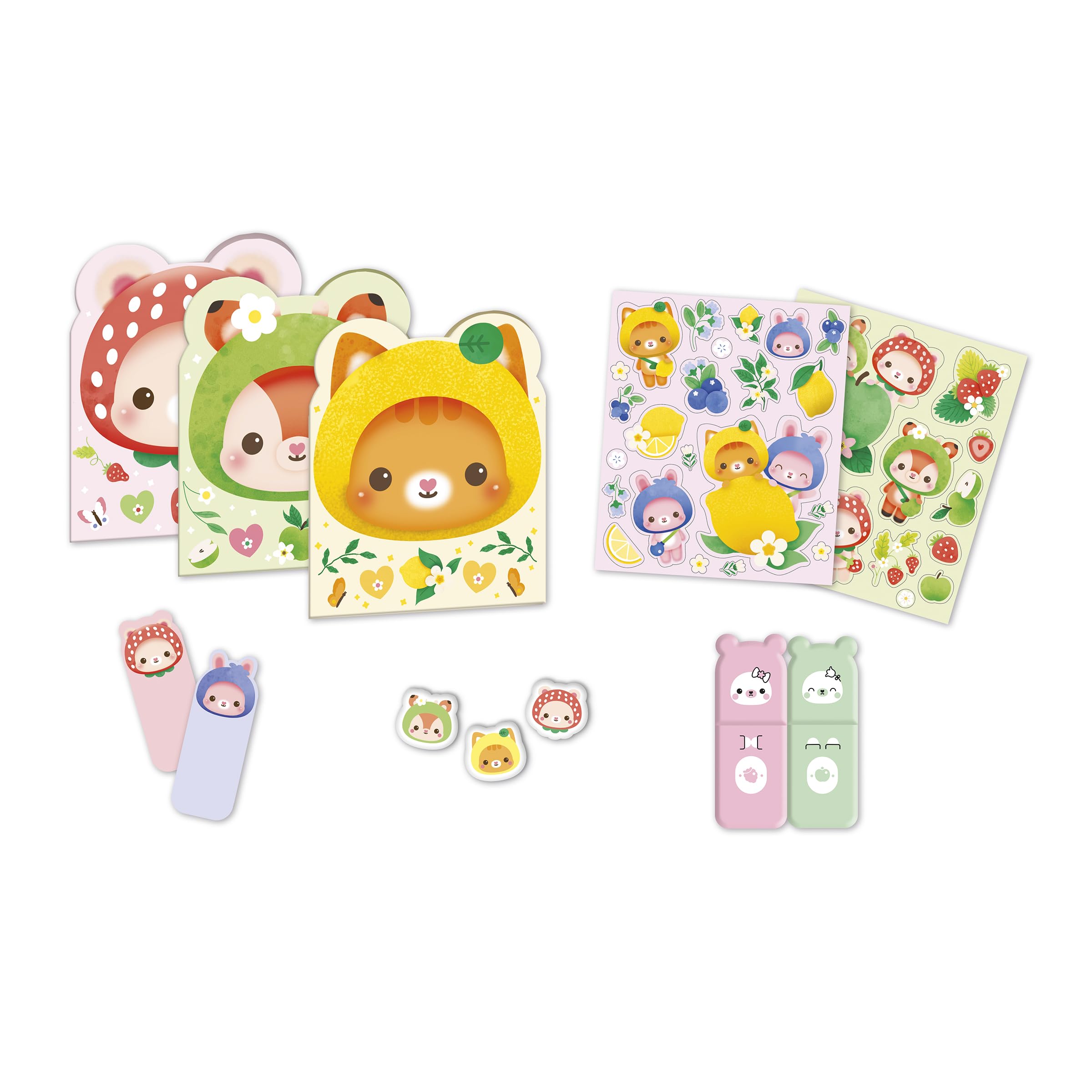 janod-coffret-complet-papeterie-cr-ative-3-carnets-stickers-surligneurs-pastel image 2
