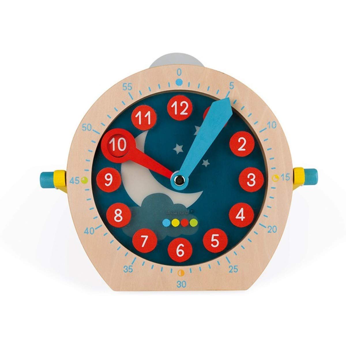 janod-essentiel-j05076-horloge-en-bois-apprendre-l-heure-d-s-5-ans image 2