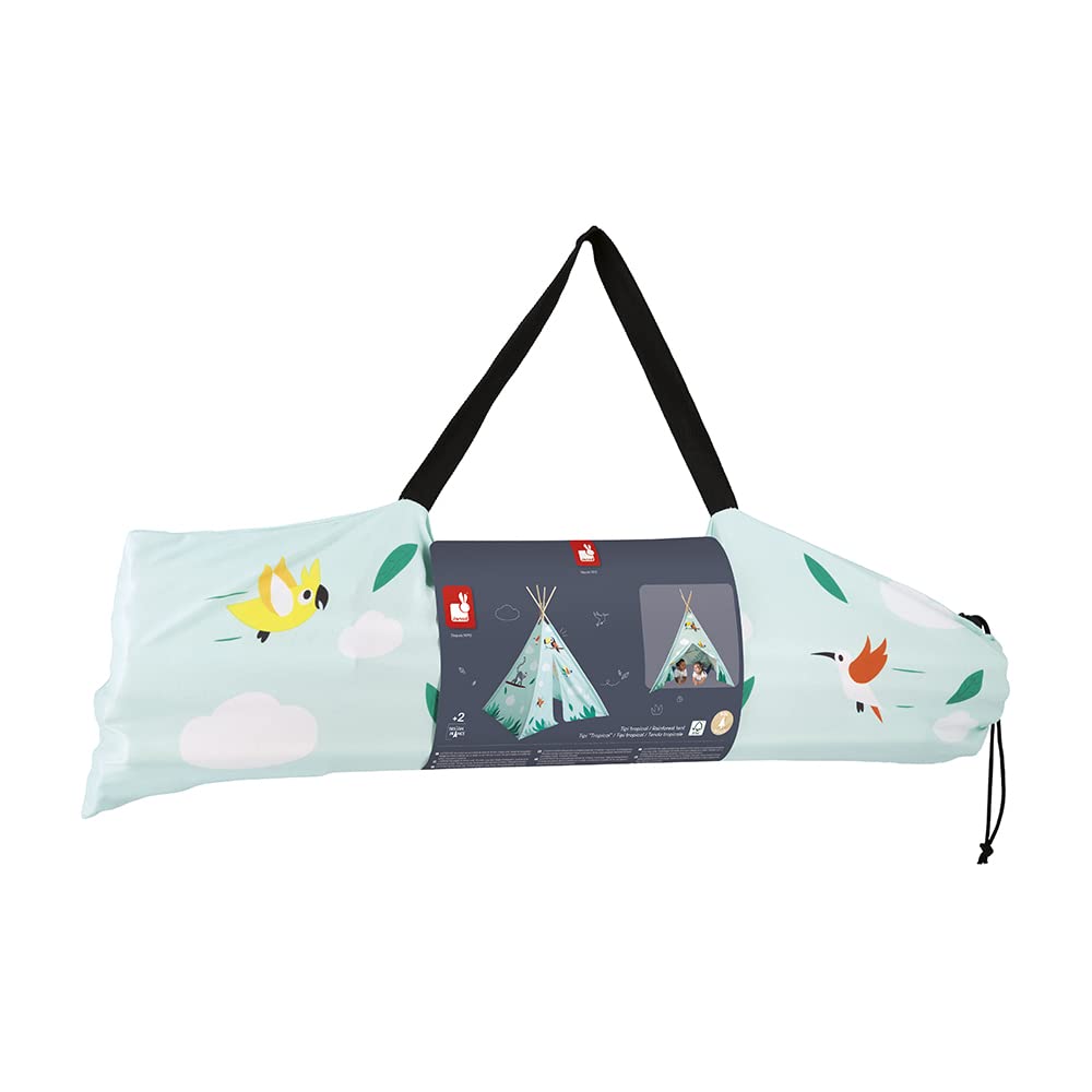 janod-tropik-j08263-tipi-enfant-bleu-160-cm-sac-transport image 7